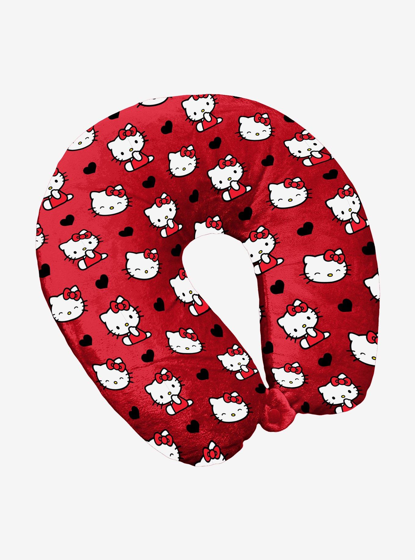 Hello Kitty Cute Hearts Neck Pillow, , hi-res