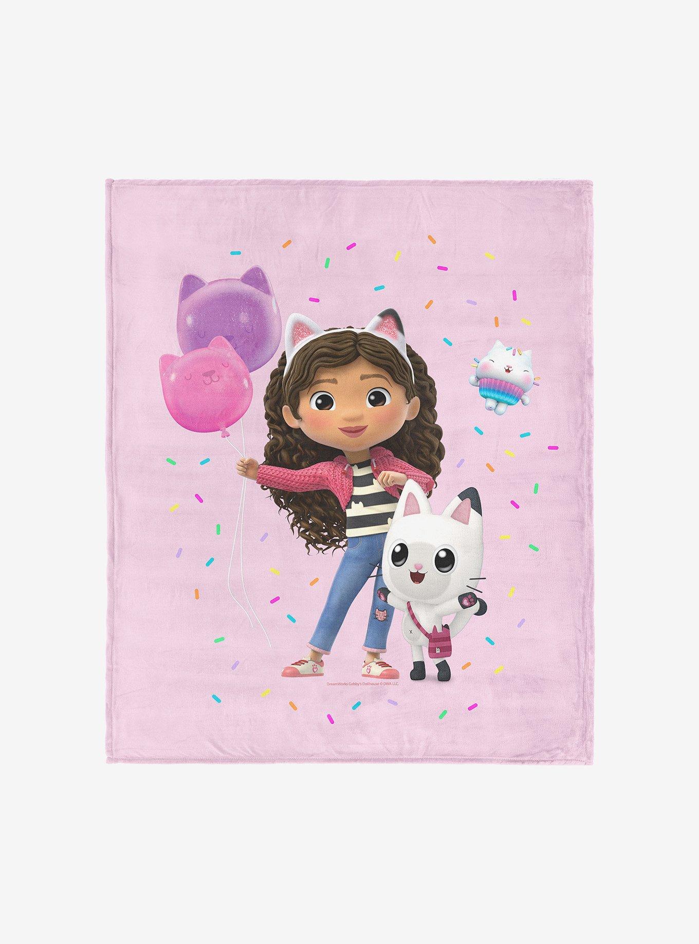Gabby's Dollhouse Pink Party Time 40x50" Silk Touch Throw Blanket, , hi-res