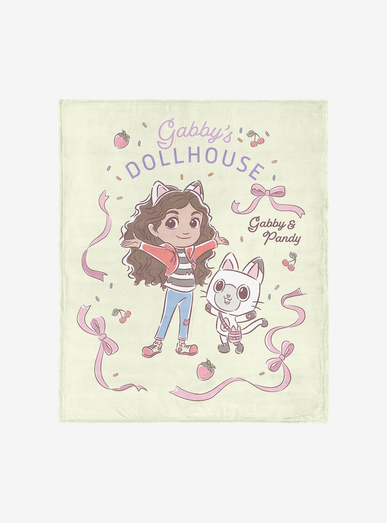 Gabby's Dollhouse Gabby and Pandy 40x50" Silk Touch Throw Blanket, , hi-res