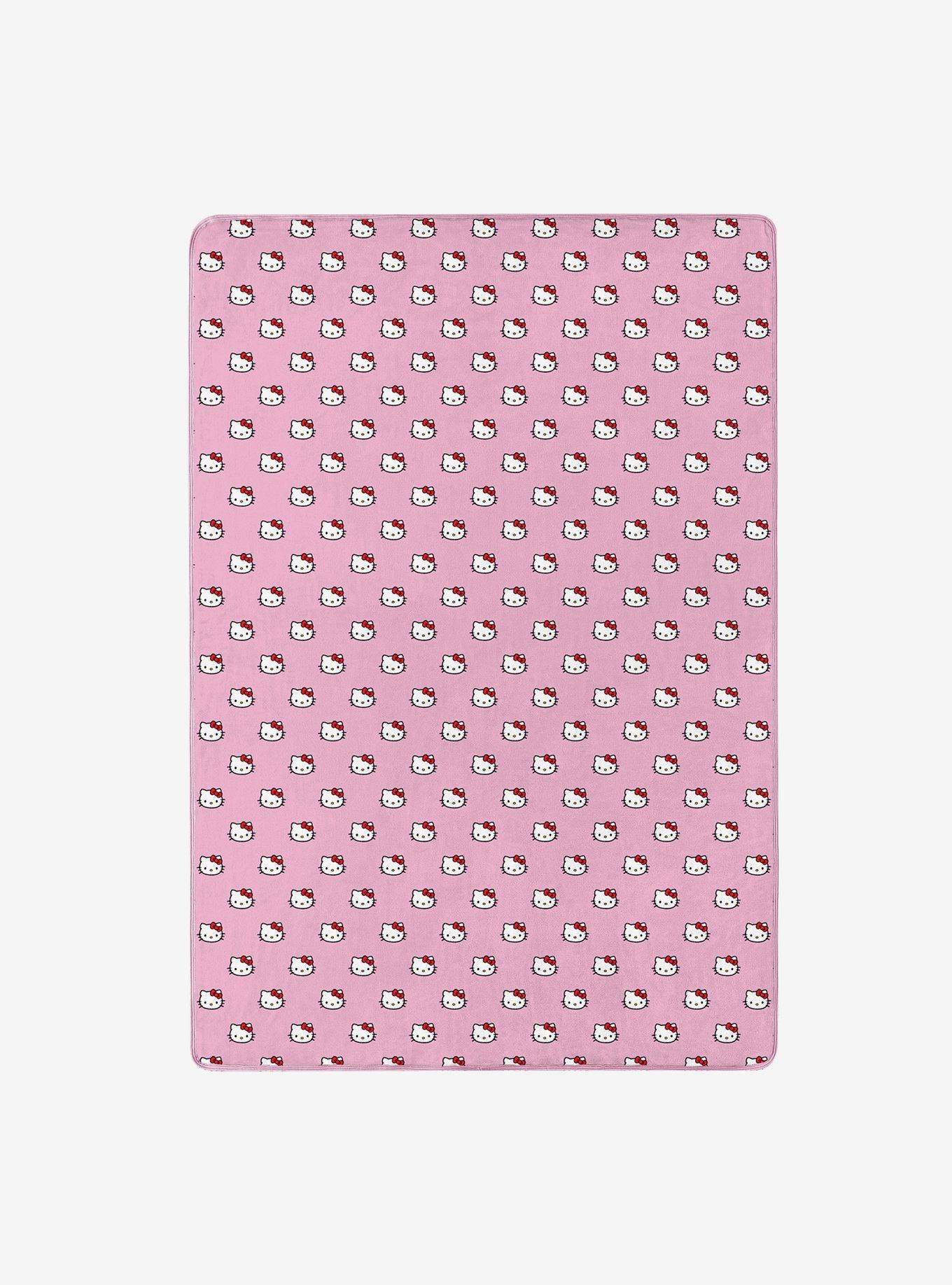 Hello Kitty Cute Little Bows 60x90" Cloud Throw Blanket, , hi-res
