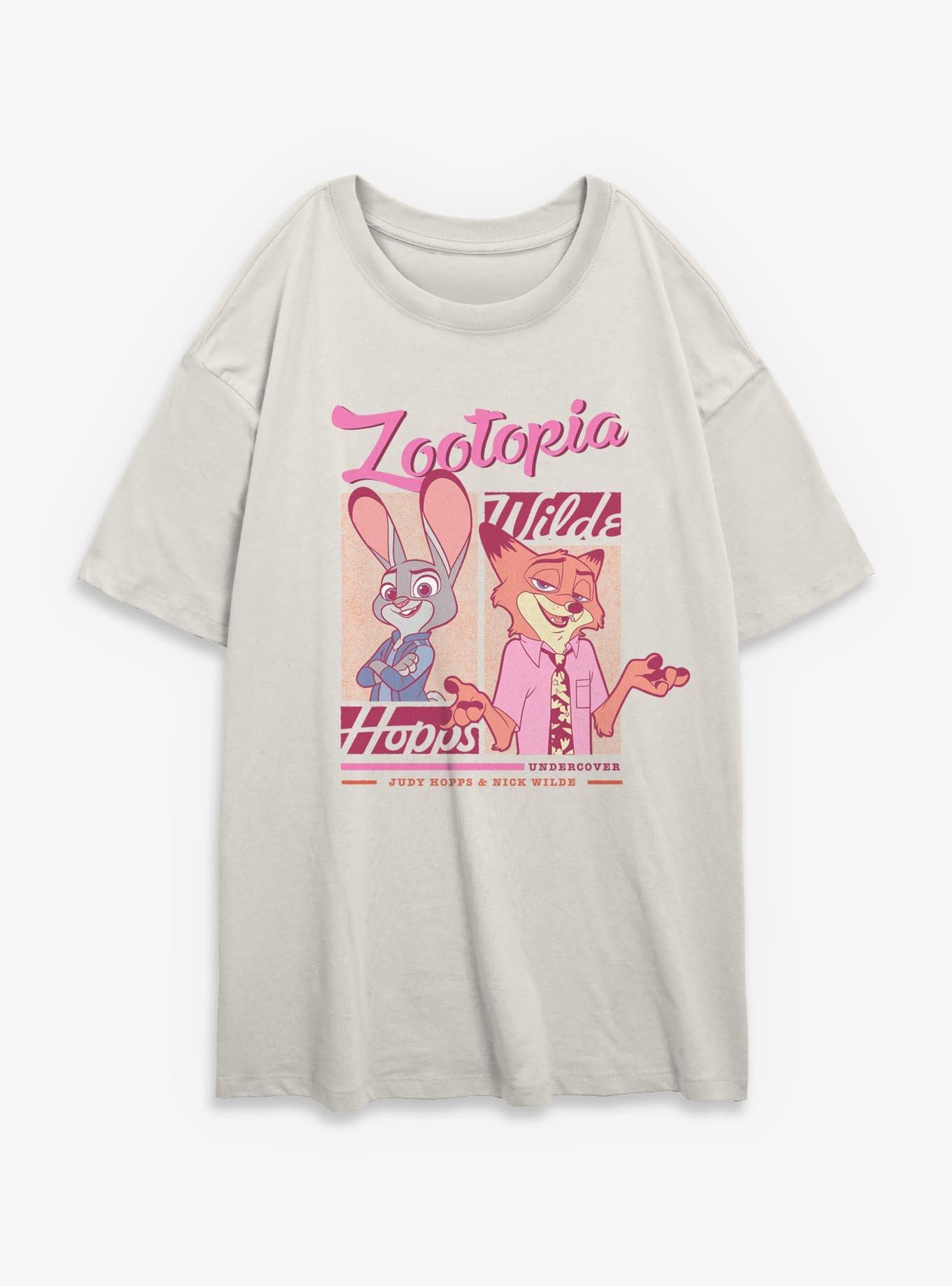 Disney Zootopia Undercover Buddies Girls Oversized T-Shirt, , hi-res