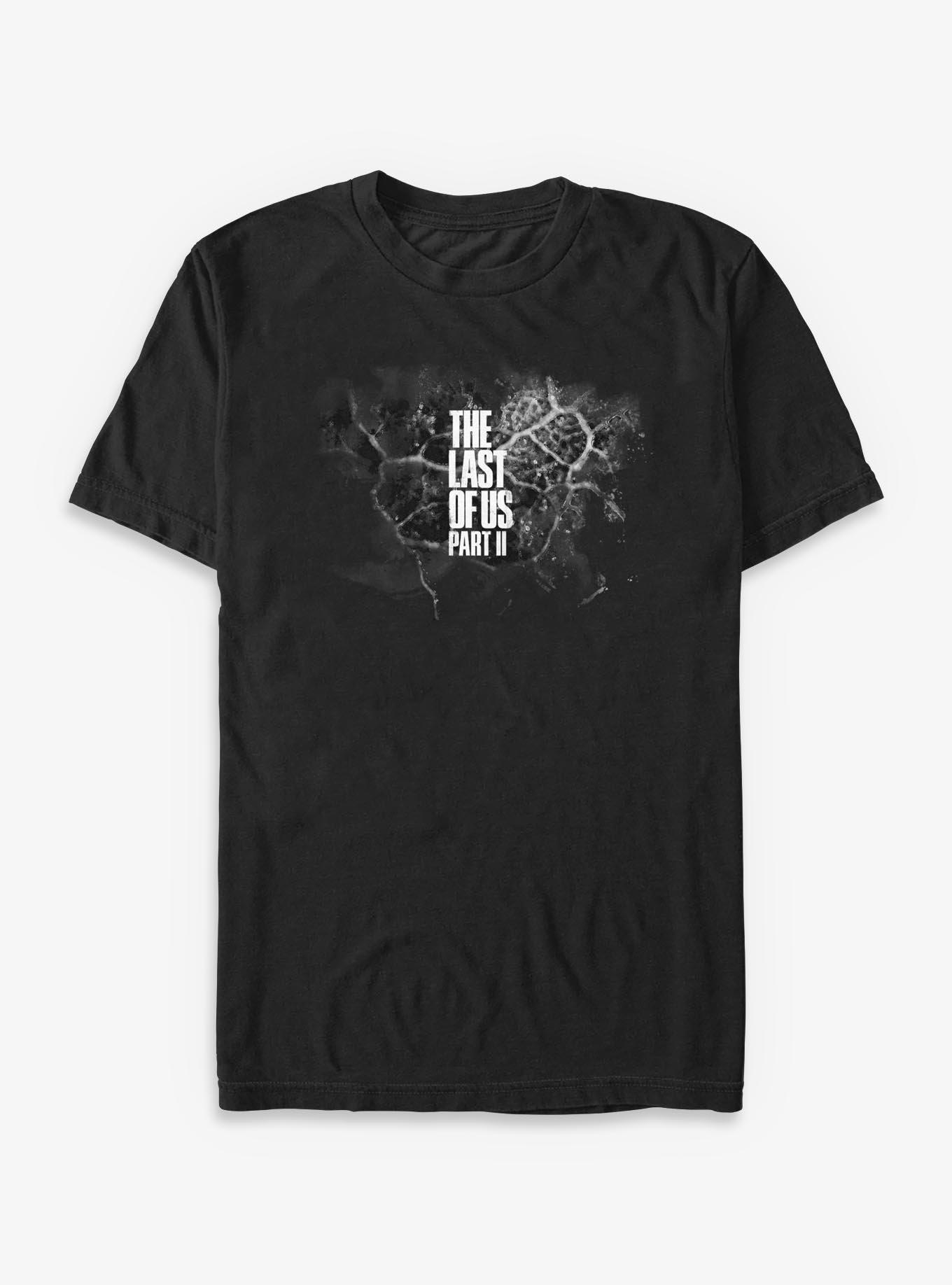 The Last Of Us Logo Black And White Cordyceps T-Shirt, , hi-res
