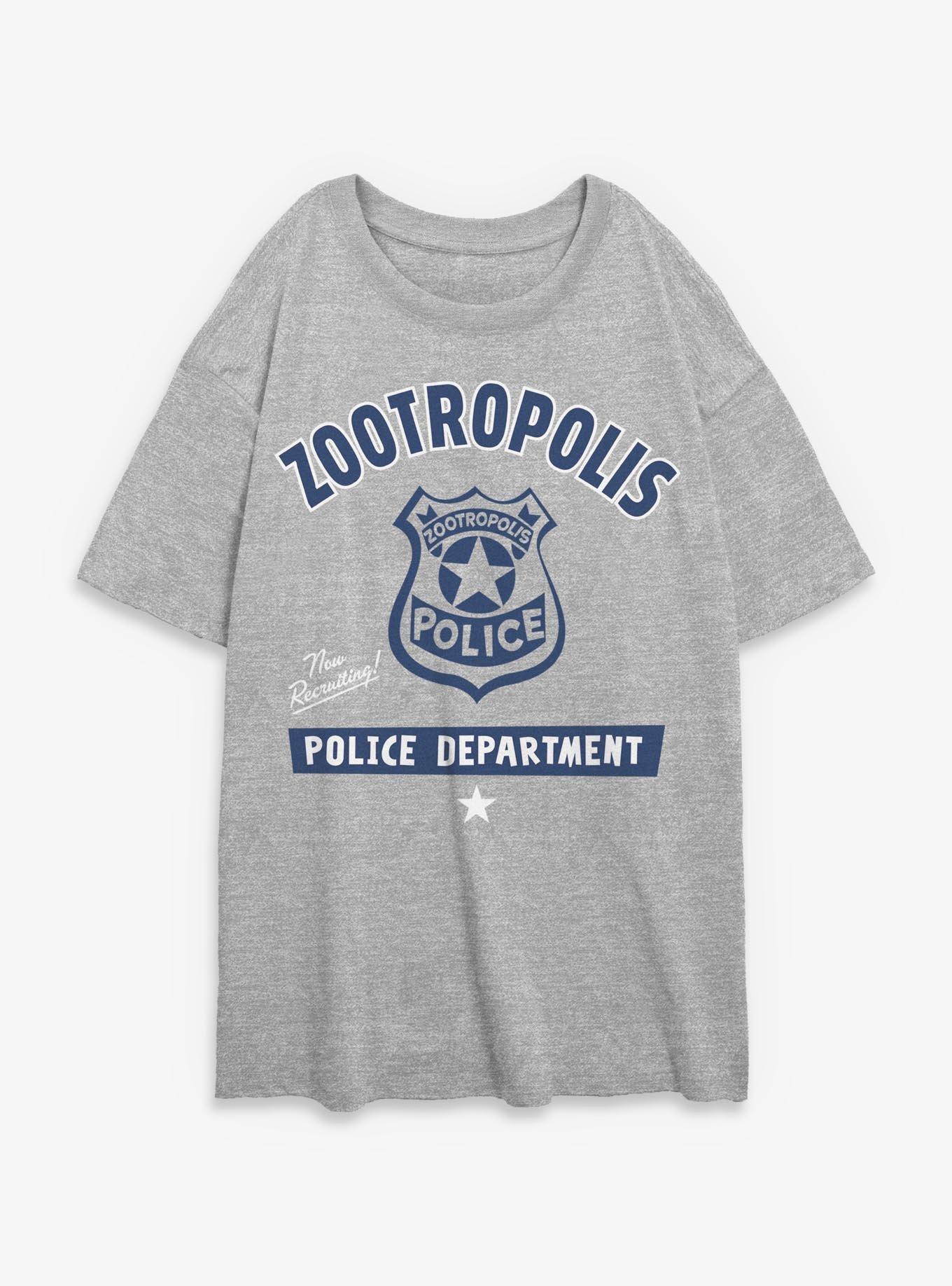 Disney Zootopia Police Department Girls Oversized T-Shirt