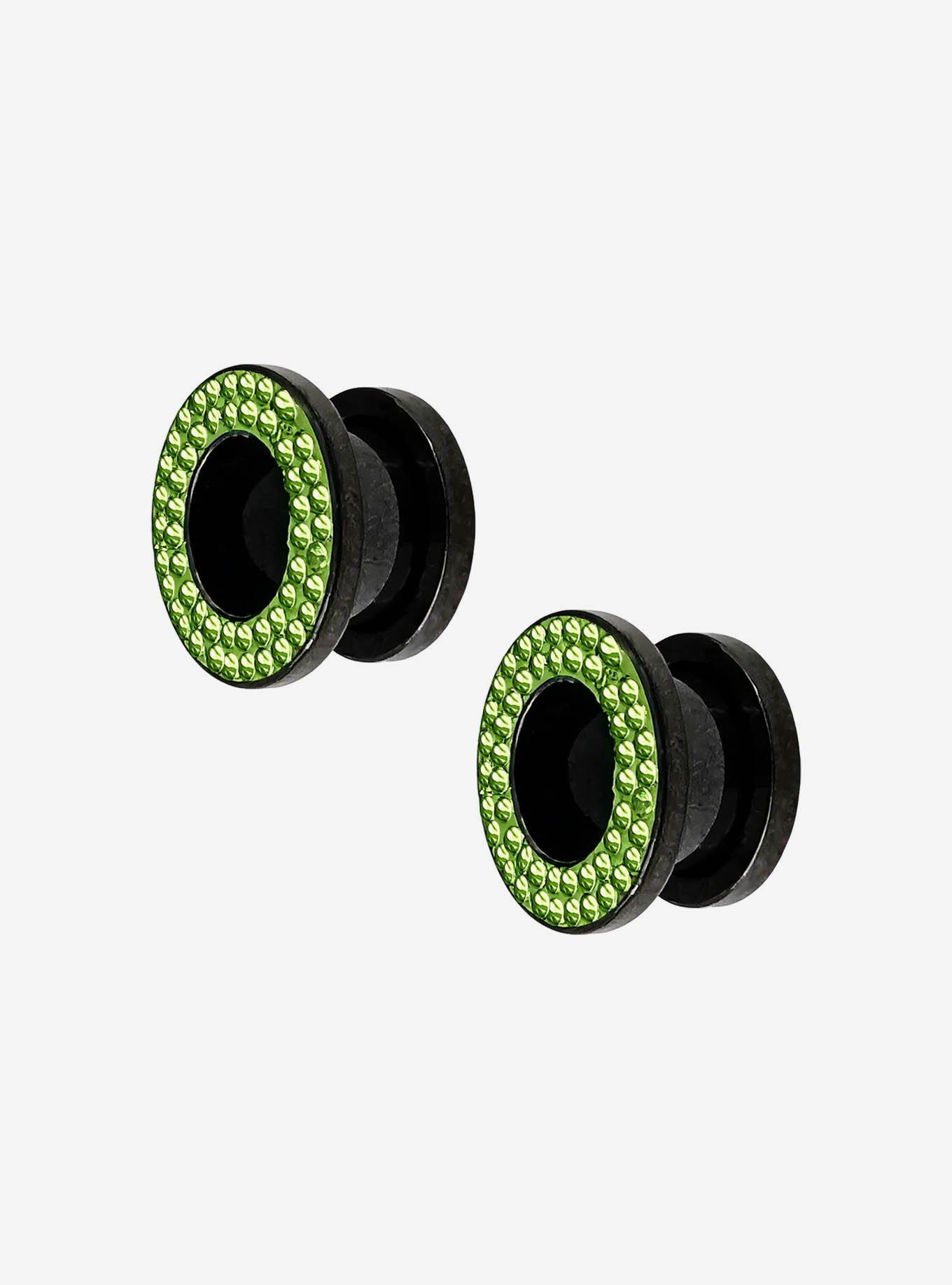 Steel Green Bling Plug 2 Pack, , hi-res