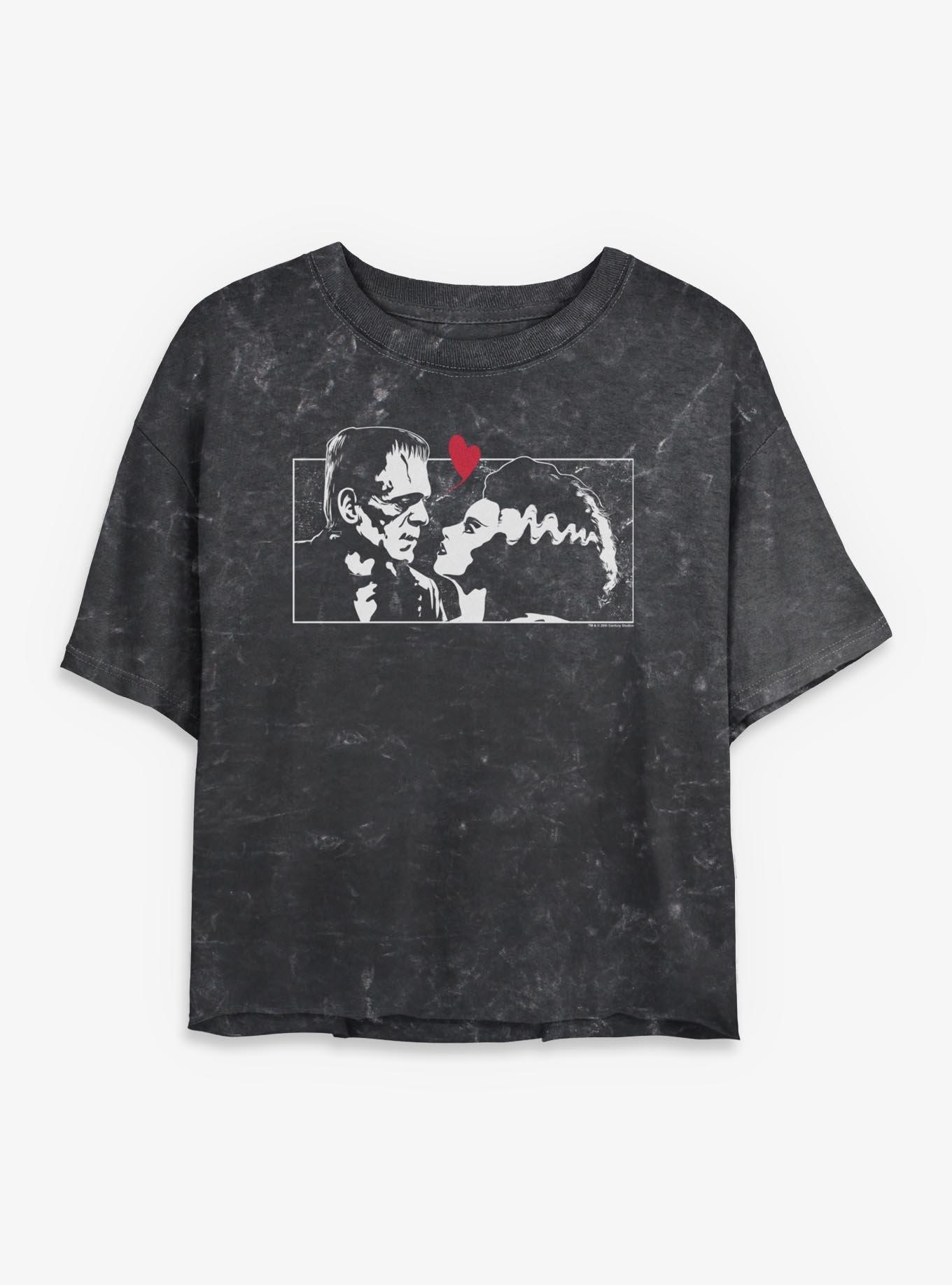 Universal Monsters Monster Superlatives Womens Mineral Wash Crop T-Shirt, , hi-res