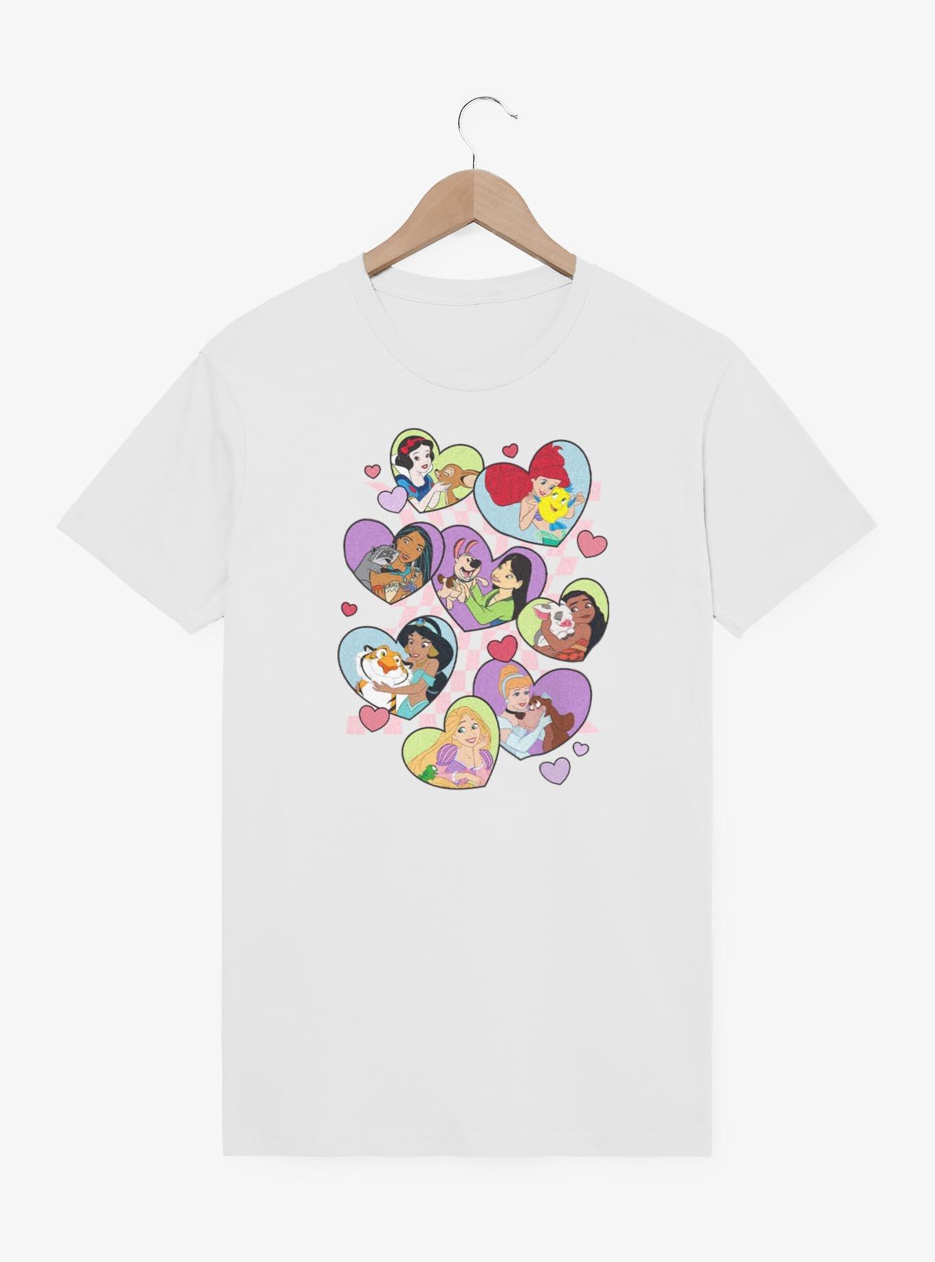 Disney Princesses Pets And Hearts T-Shirt, , hi-res