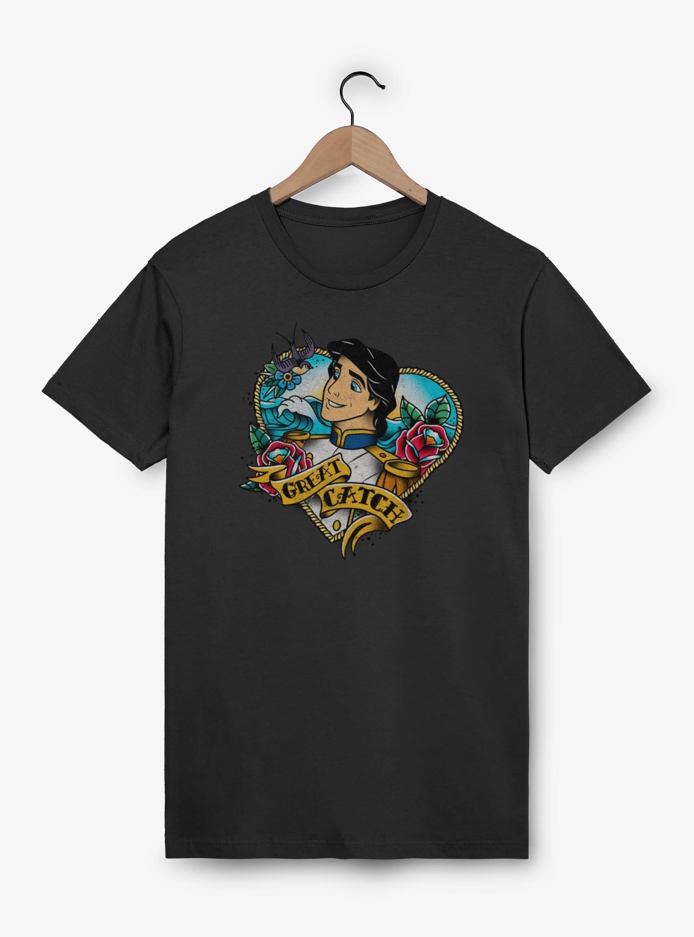 Disney The Little Mermaid Eric Inked Heart T-Shirt, , hi-res