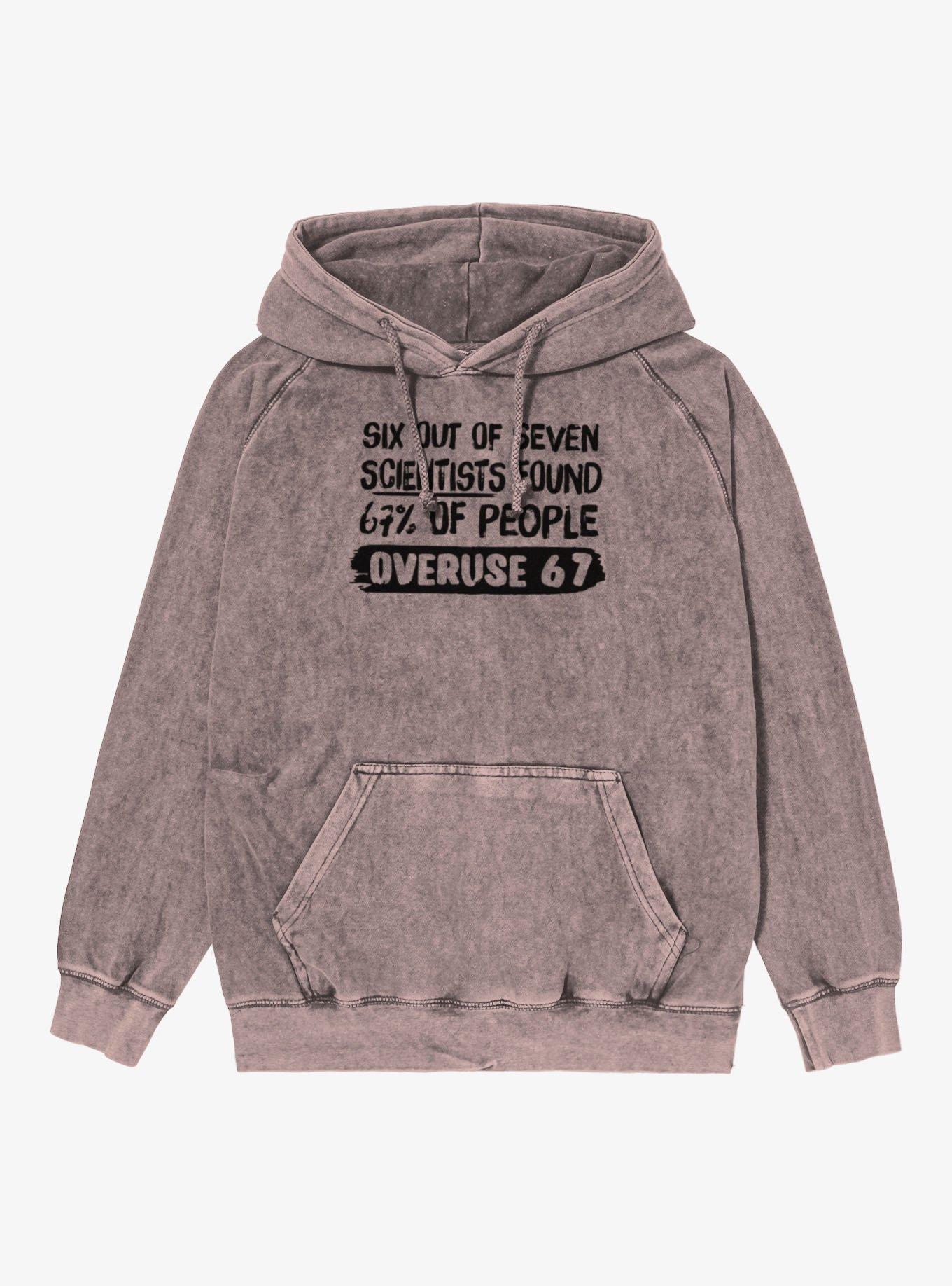 Overuse 6 7 Mineral Wash Hoodie, , hi-res