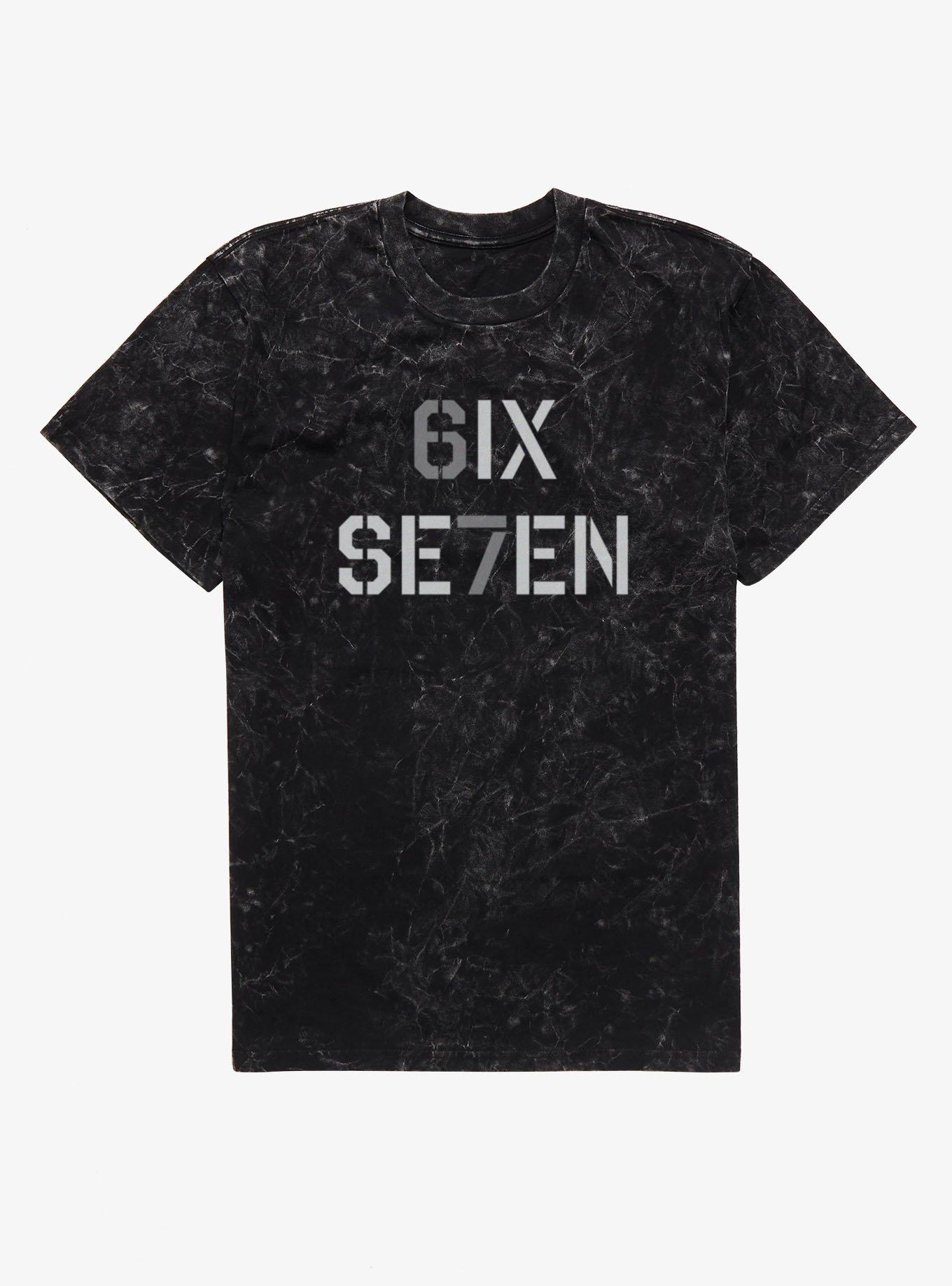 Six Seven Stencil Mineral Wash T-Shirt