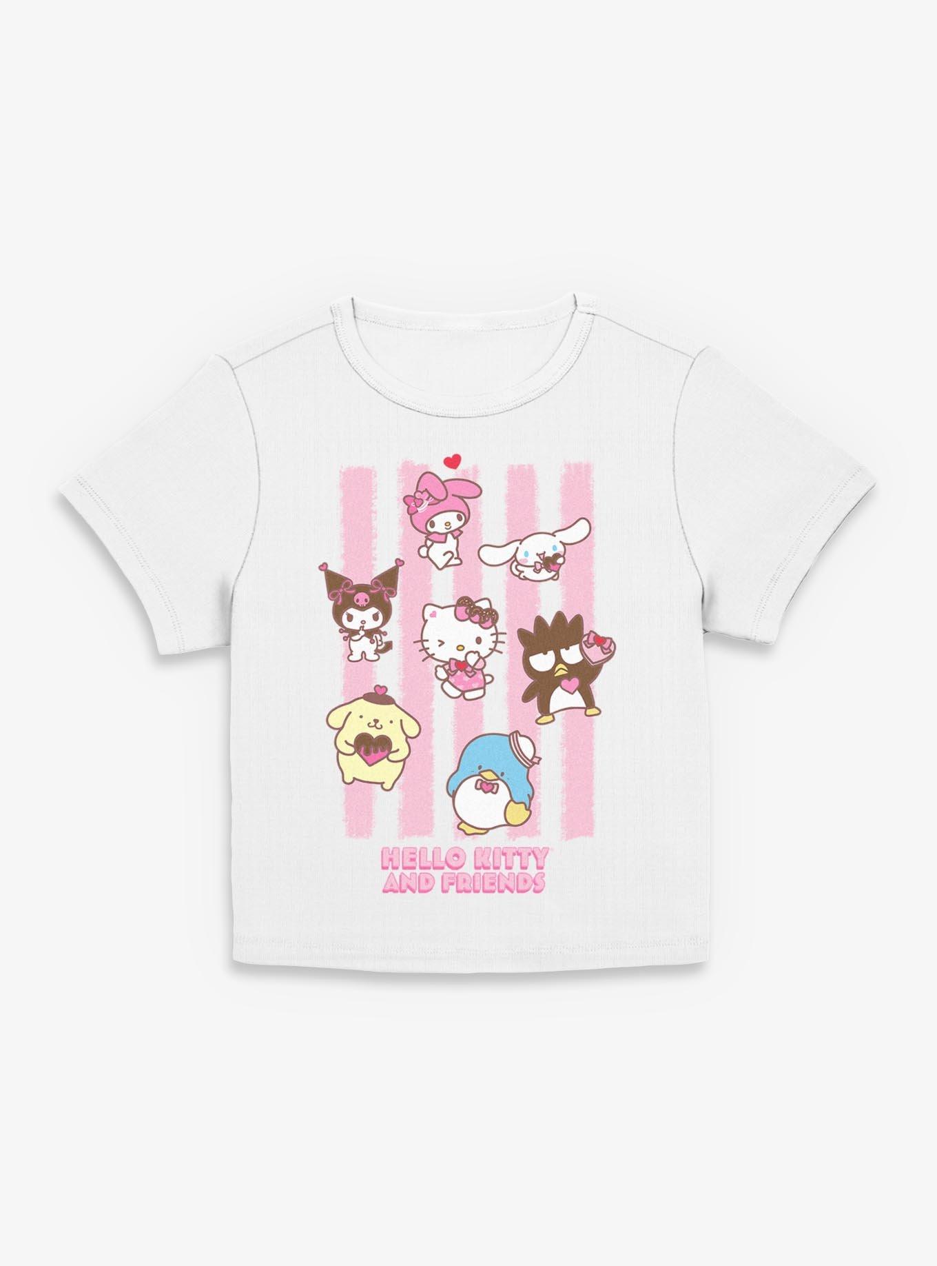 Sanrio Hello Kitty Stripes And Friends Womens Baby T-Shirt