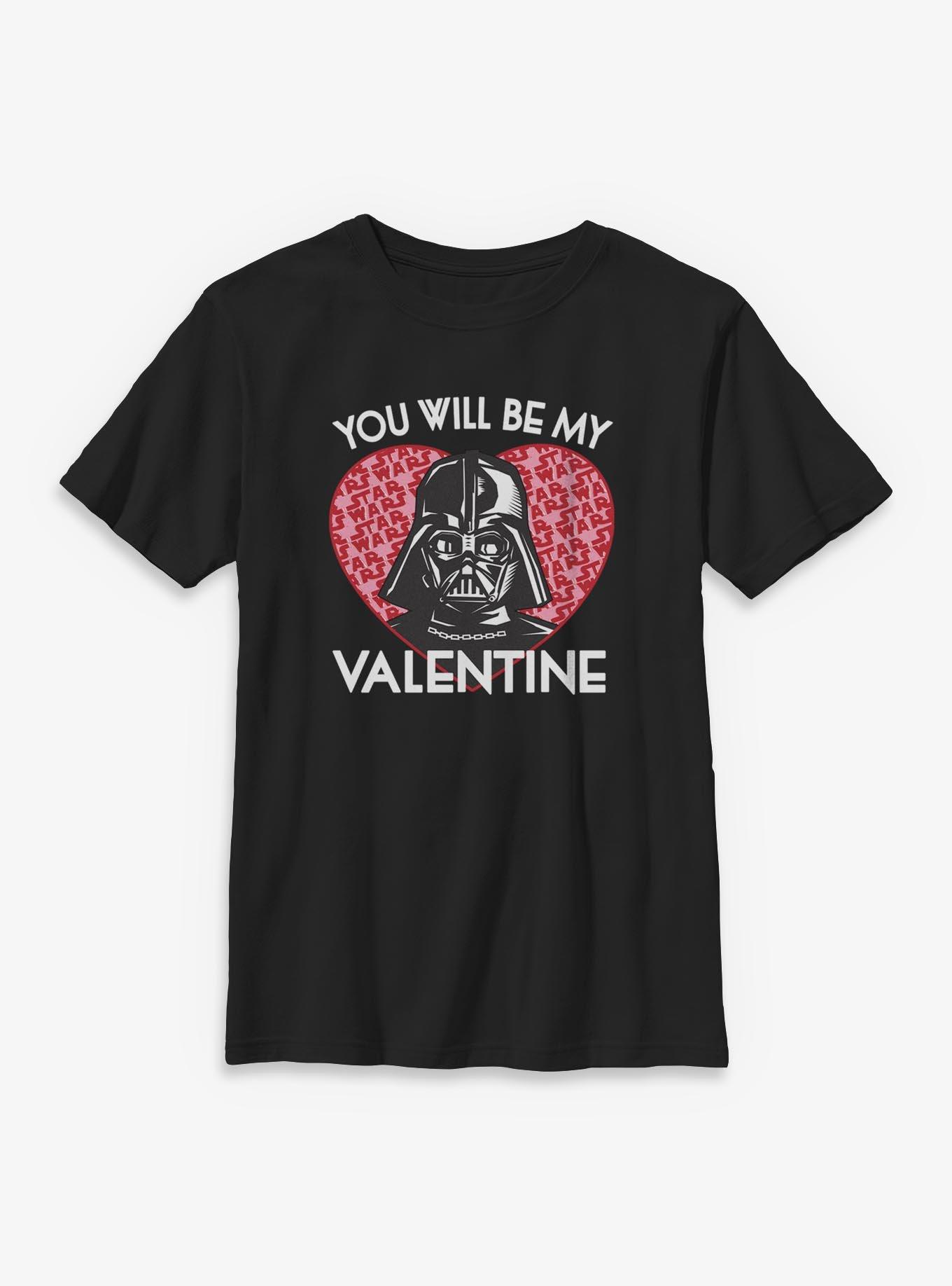 Star Wars Darth Vader You Will Be My Valentine Youth T-Shirt, , hi-res