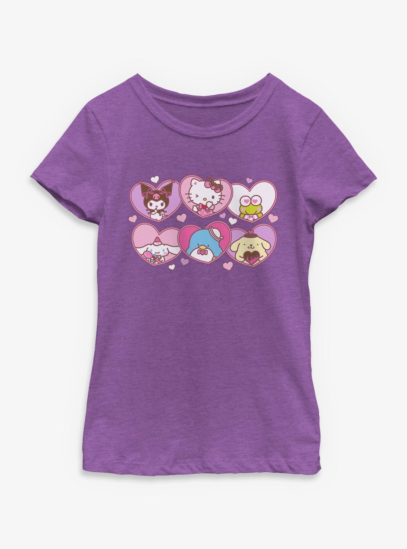 Sanrio Hello Kitty Heart Frames Youth Girls T-Shirt