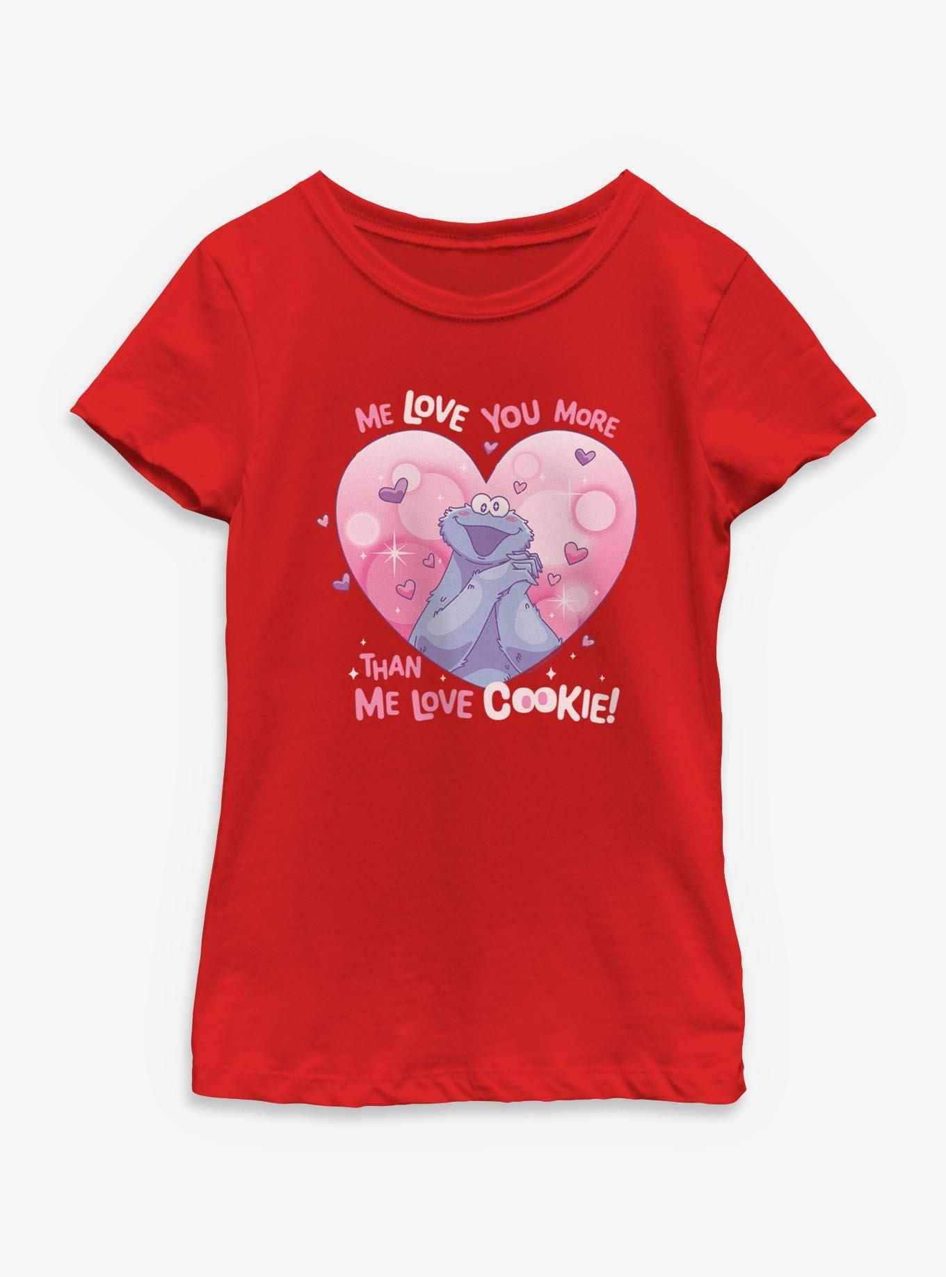 Sesame Street Me Love Cookie Youth Girls T-Shirt, , hi-res
