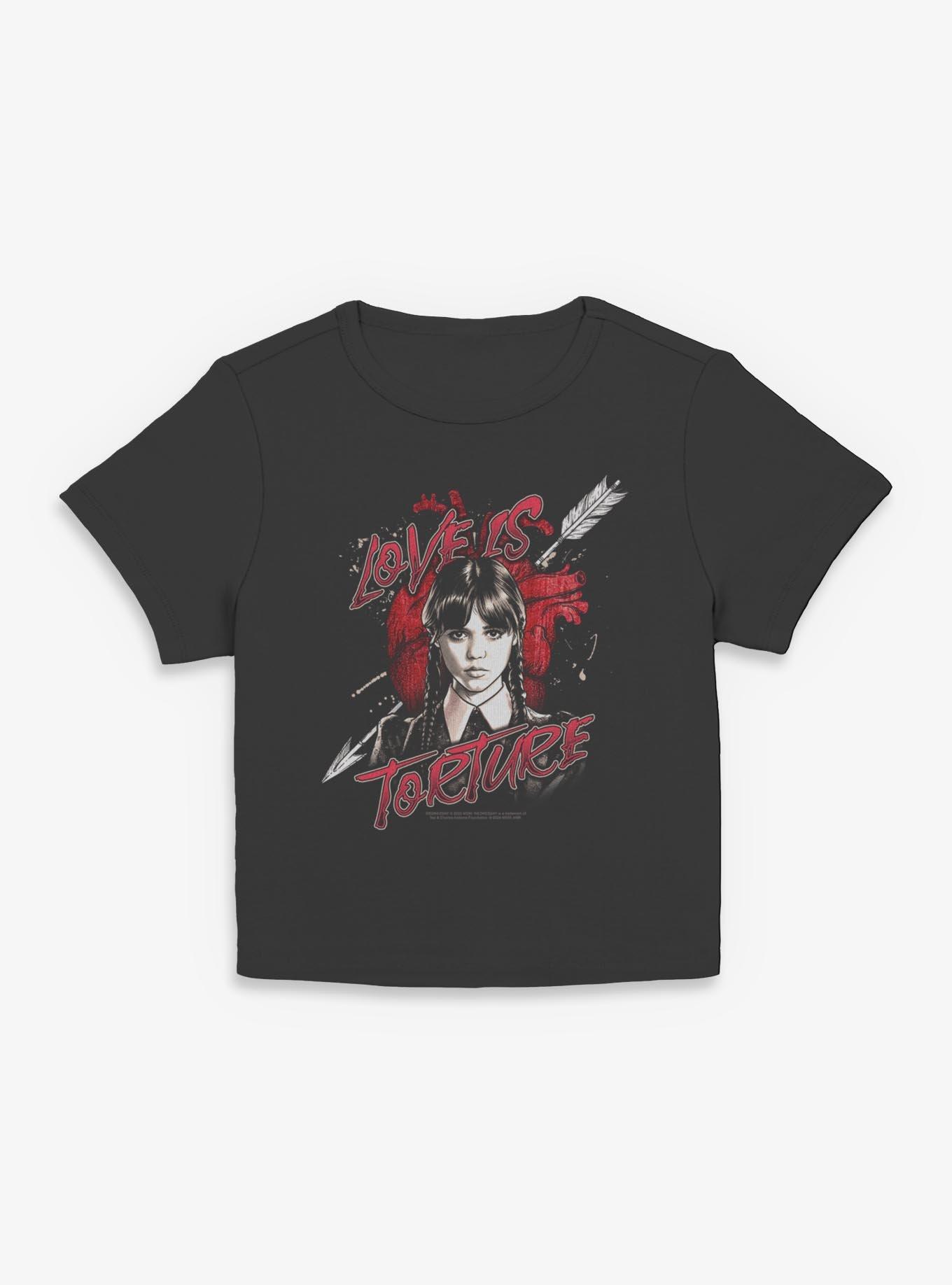 Wednesday Love Is Torture Womens Baby T-Shirt, , hi-res