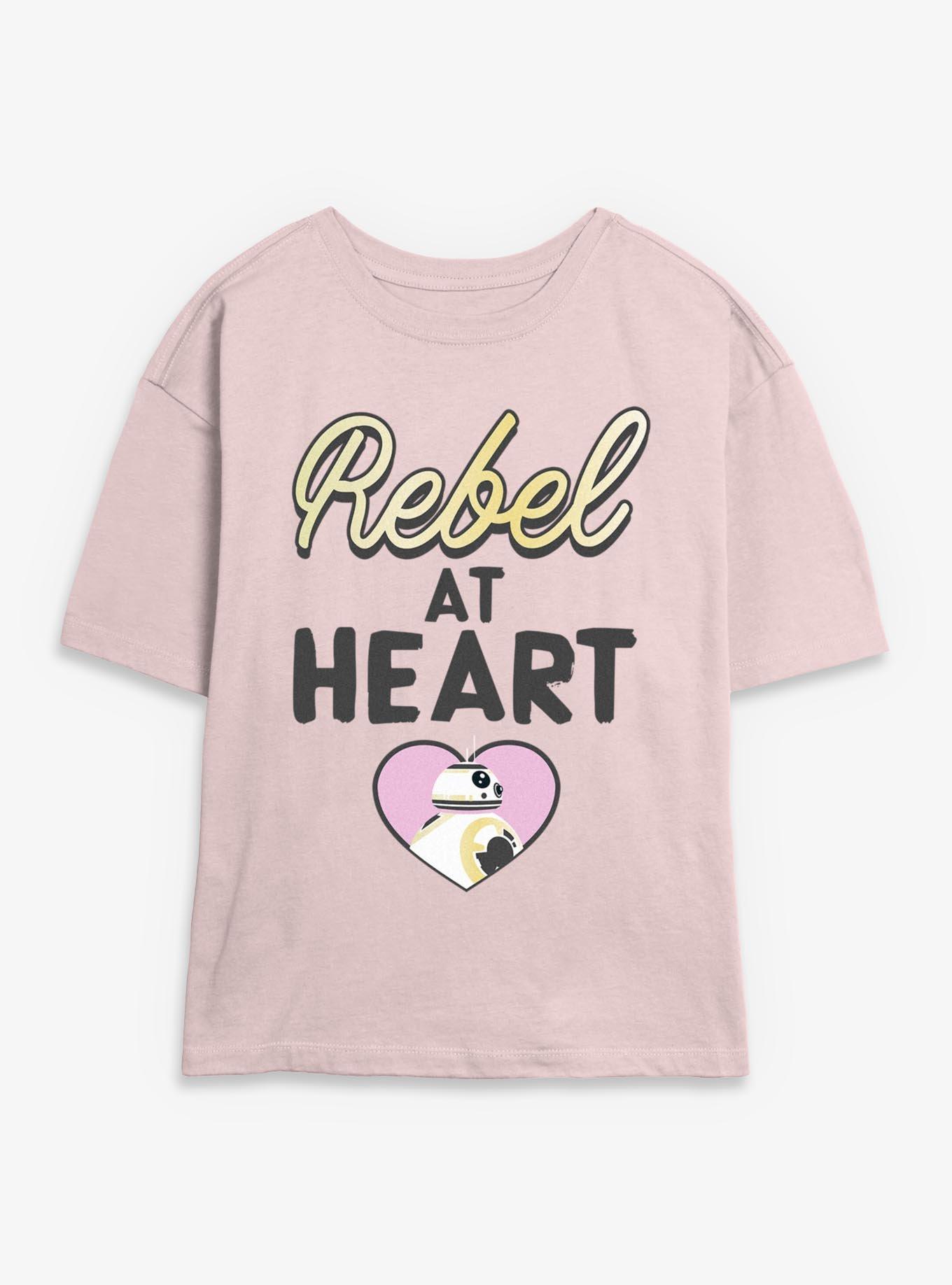 Star Wars: The Force Awakens Rebel At Heart Womens Skimmer T-Shirt, , hi-res
