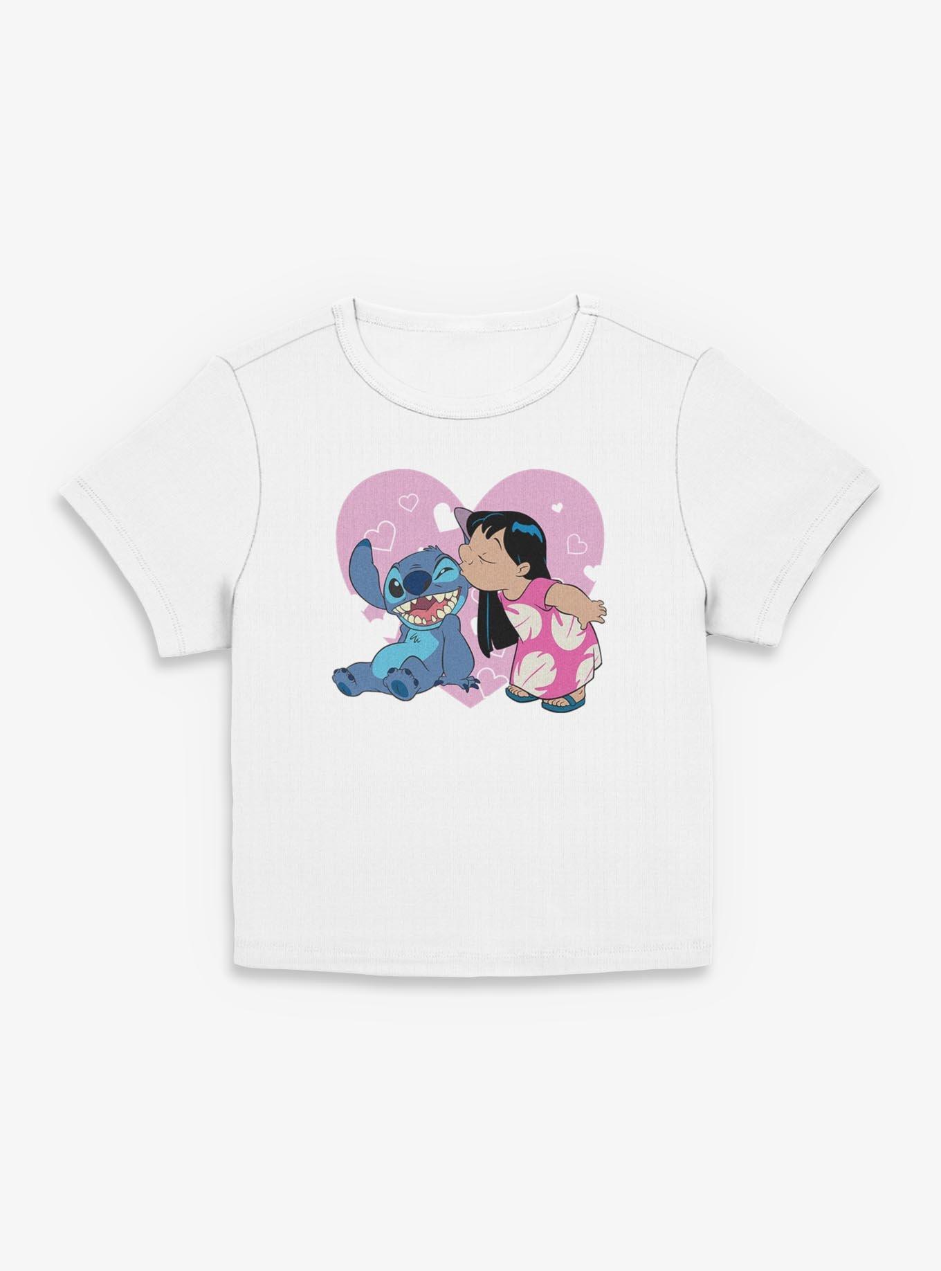 Disney Lilo & Stitch Valentine Kisses Womens Baby T-Shirt, , hi-res