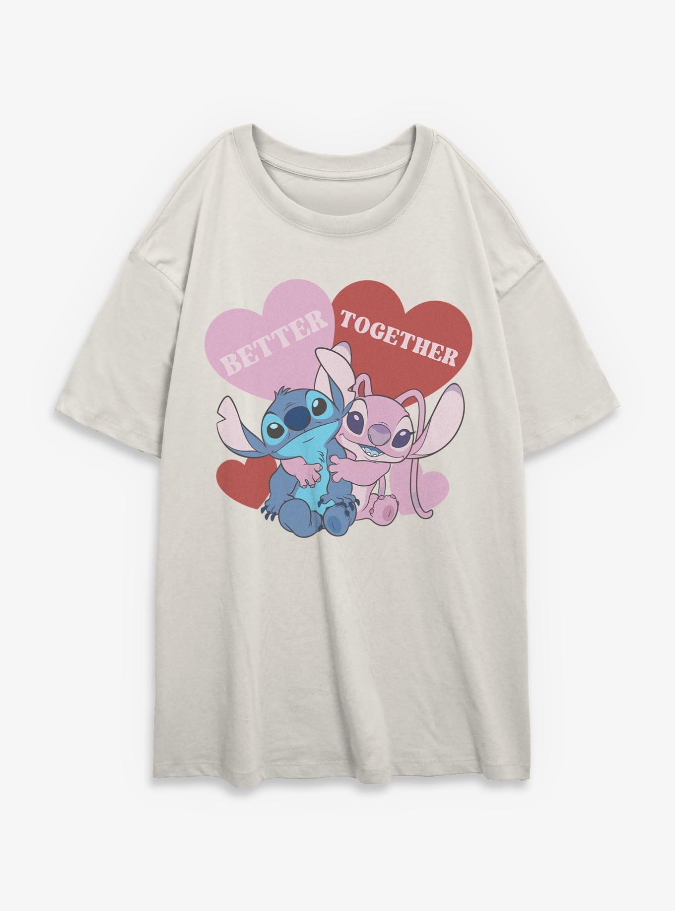 Disney Lilo & Stitch Better Together Womens Oversized T-Shirt, , hi-res