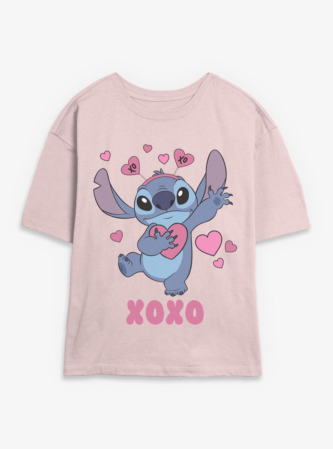 Disney Lilo & Stitch Xoxo Womens Skimmer T-Shirt