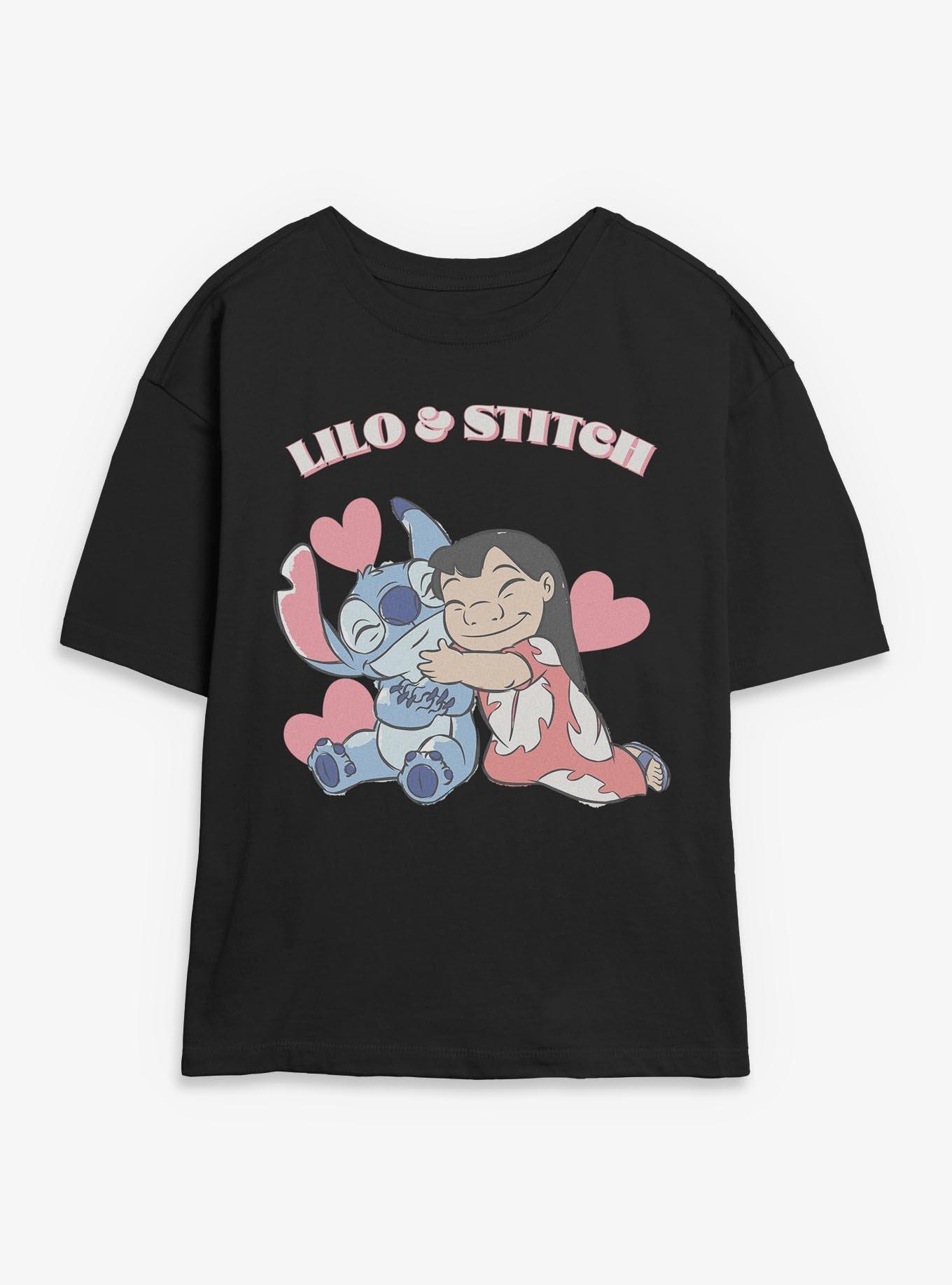 Disney Lilo & Stitch Cuddles Womens Skimmer T-Shirt