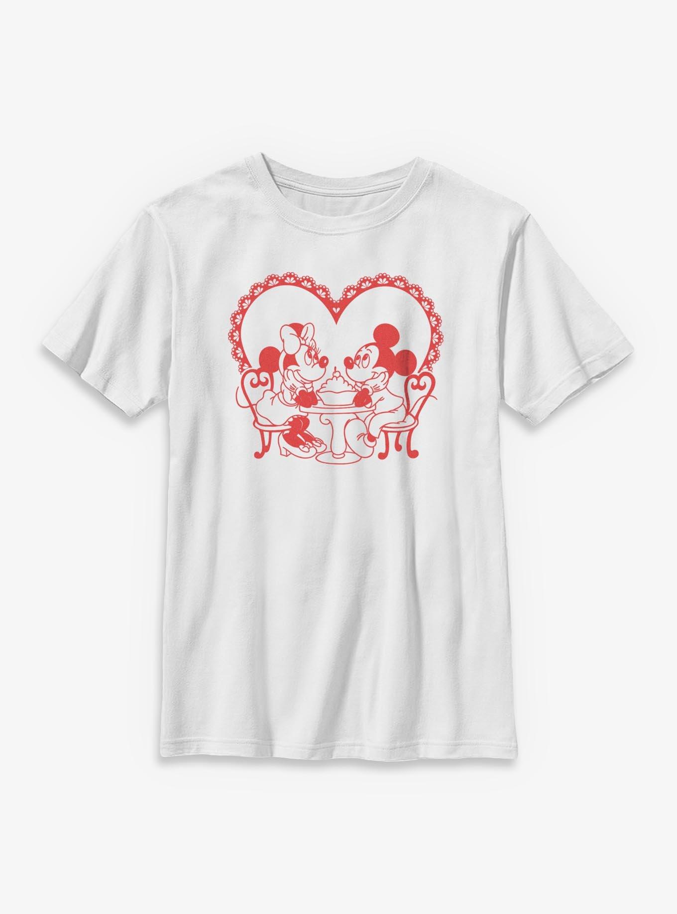 Disney Mickey Mouse & Minnie Mouse Sweetheart Date Night Youth T-Shirt, , hi-res