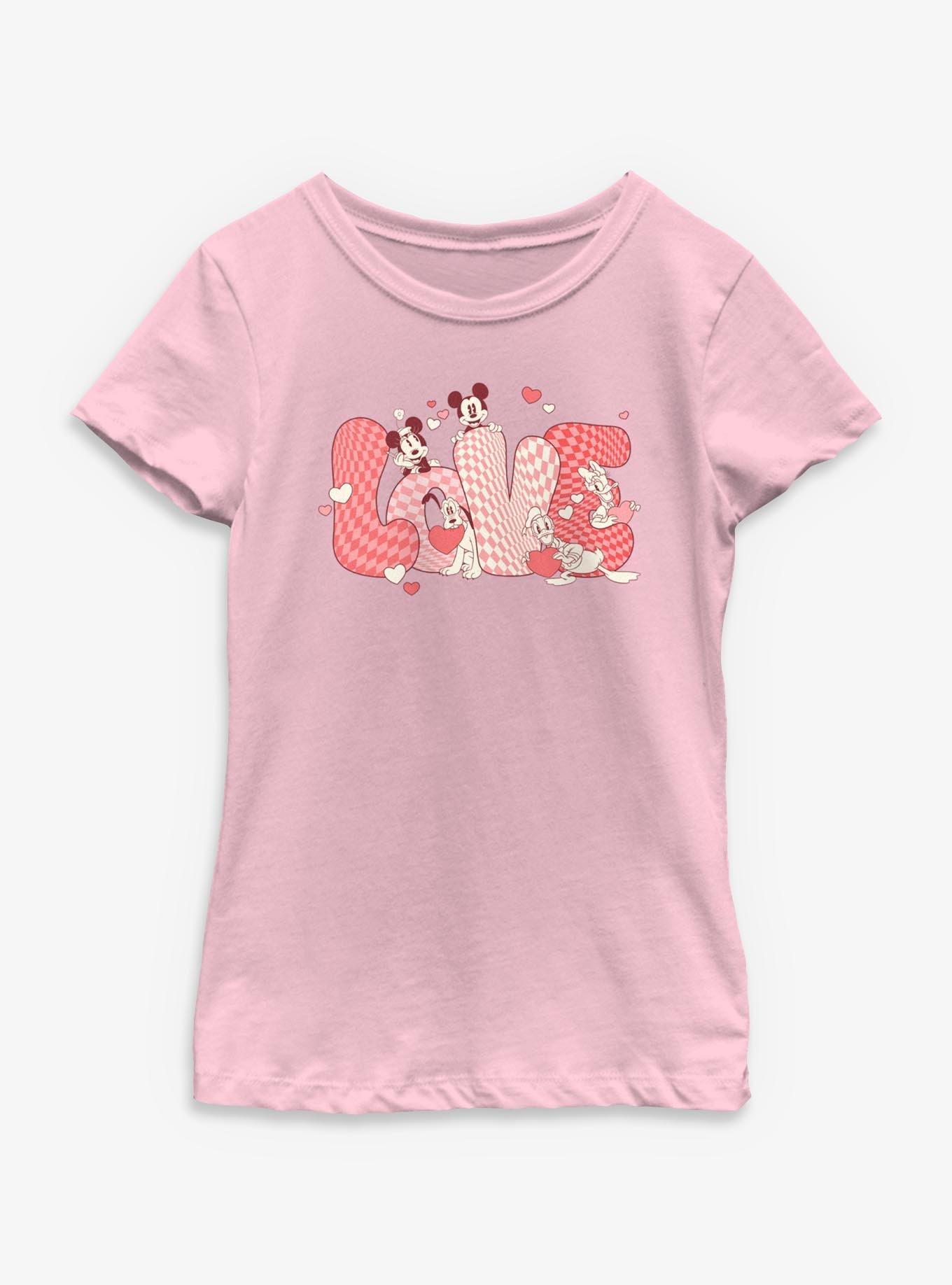 Disney Mickey Mouse Love Youth Girls T-Shirt, , hi-res