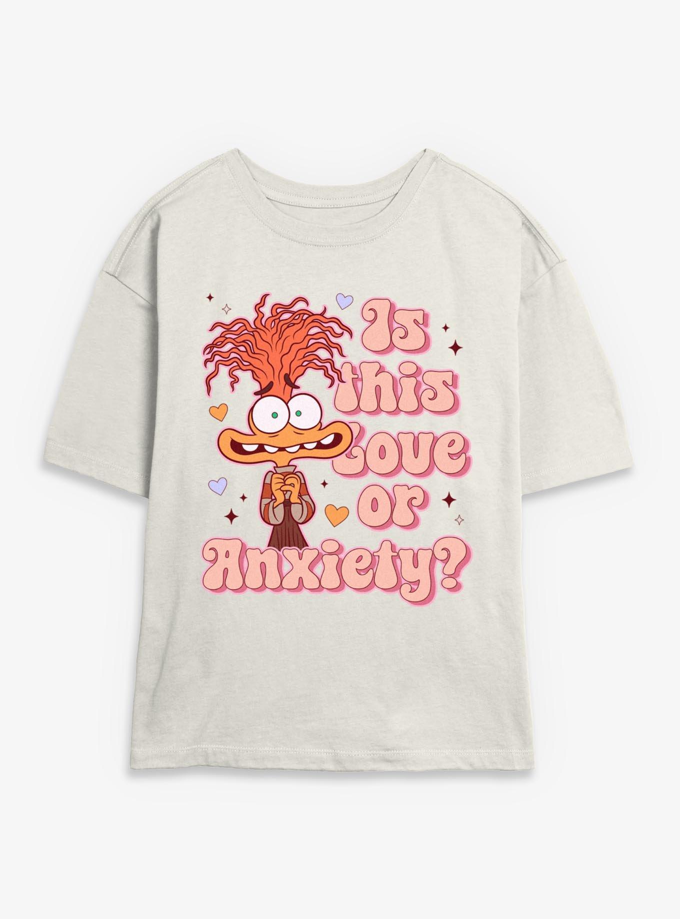 Disney Pixar Inside Out 2 Love Or Anxiety Womens Skimmer T-Shirt, , hi-res