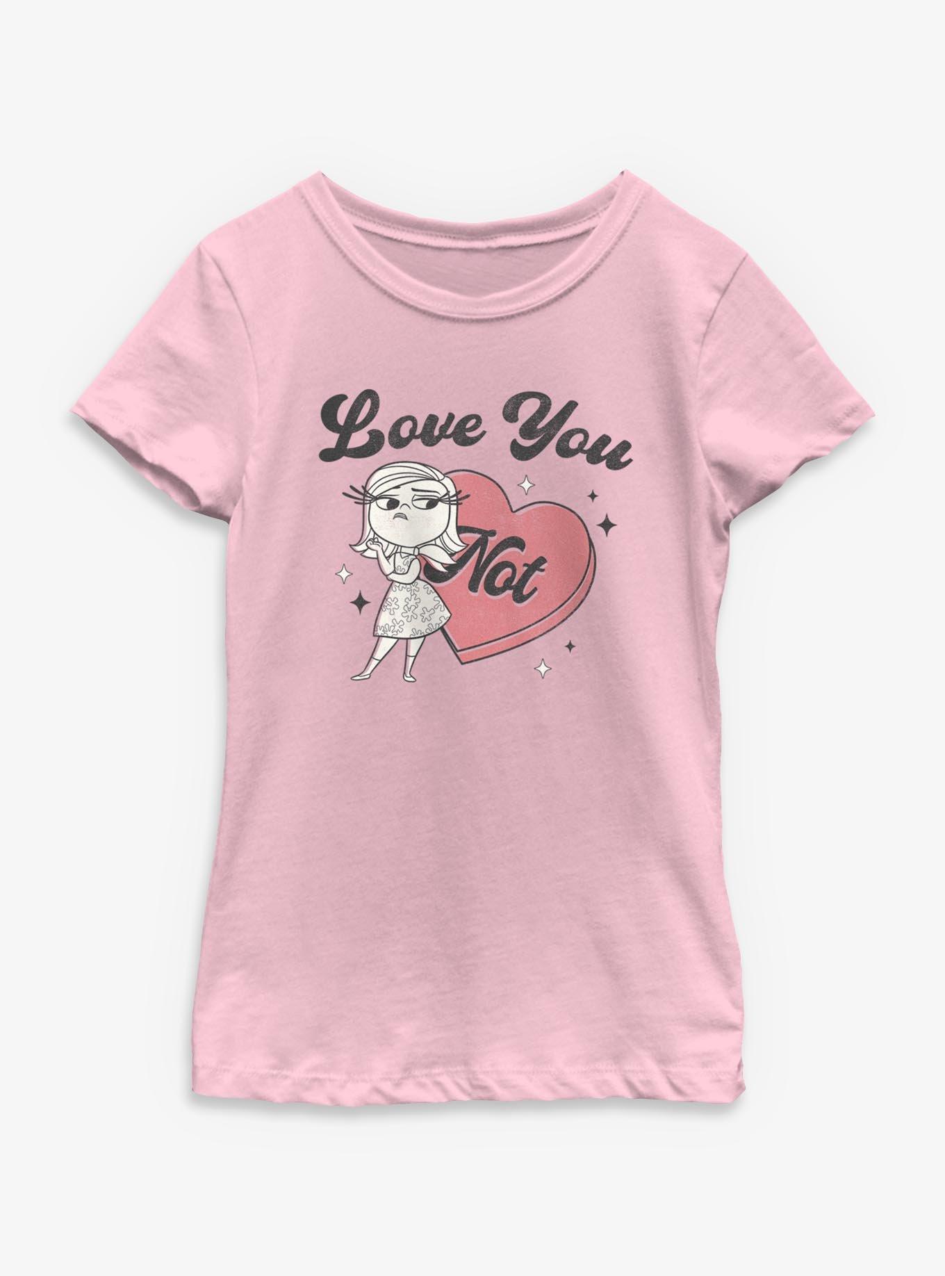 Disney Pixar Inside Out Love You Not Youth Girls T-Shirt, , hi-res