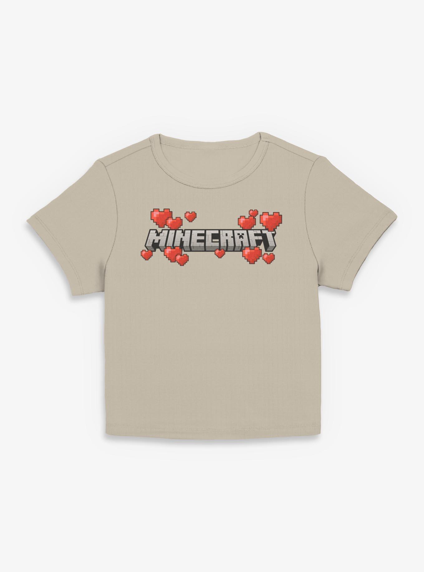 Minecraft Logo Hearts Womens Baby T-Shirt, , hi-res