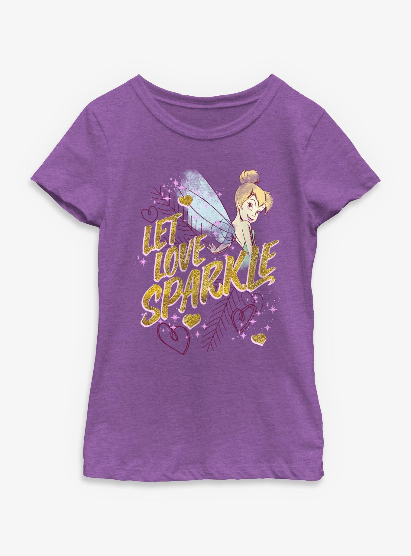 Disney Tinker Bell Let Love Sparkle Youth Girls T-Shirt, , hi-res