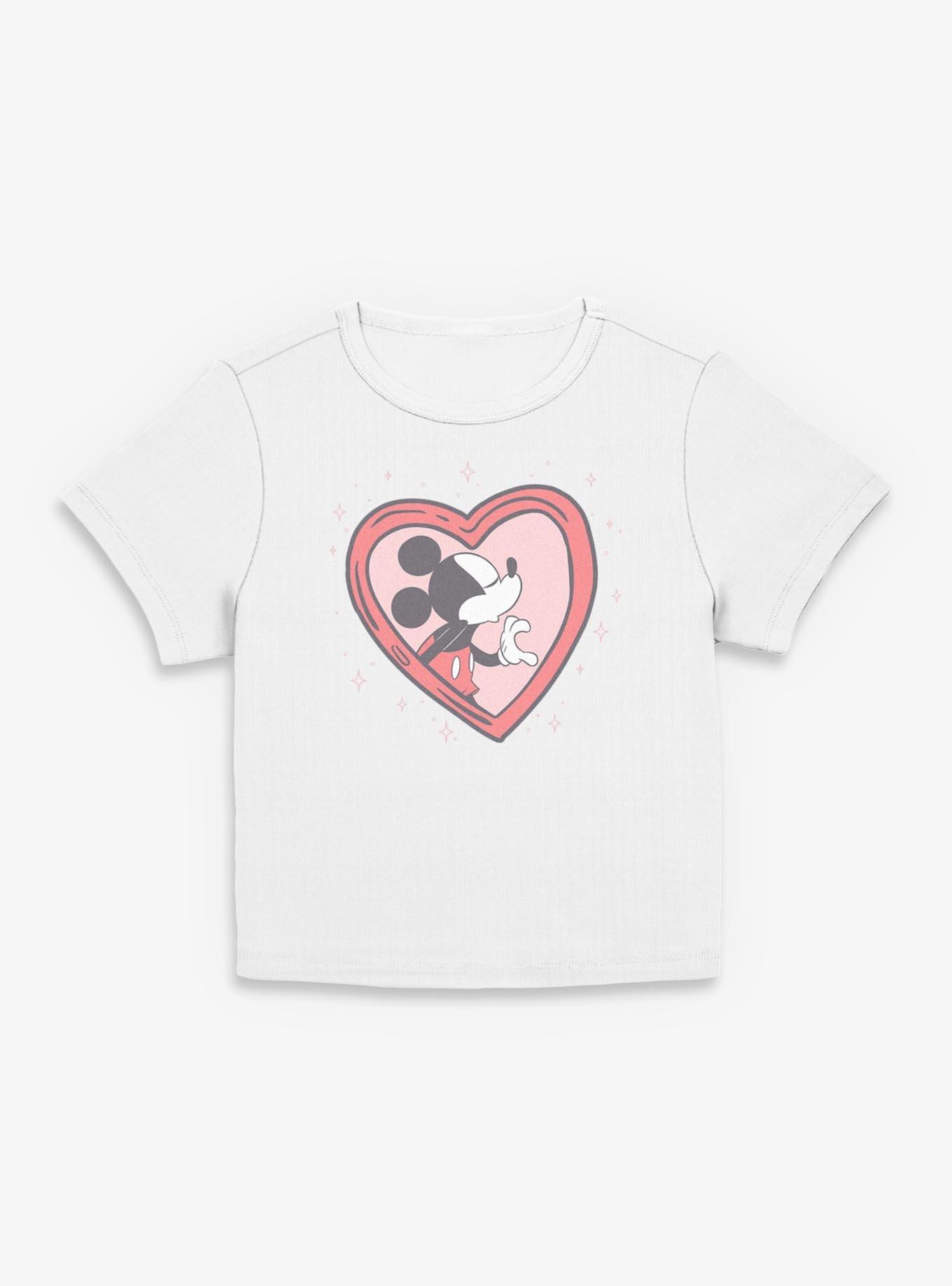 Disney Mickey Mouse Heart Locket Womens Baby T-Shirt, , hi-res