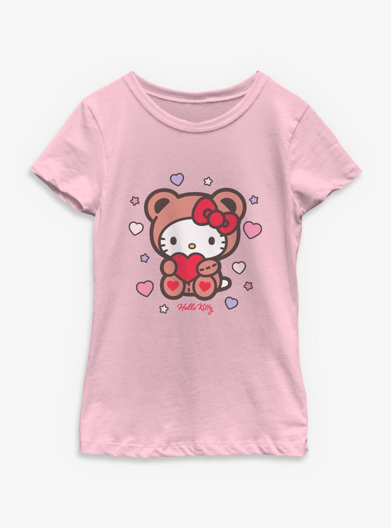 Sanrio Hello Kitty Valentine Bear Youth Girls T-Shirt, , hi-res