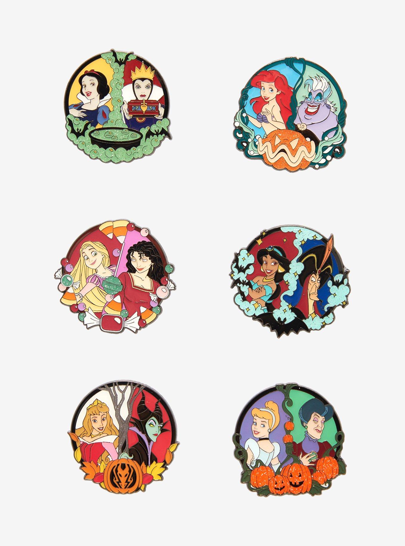 Loungefly Disney Princess & Villain Blind Box Enamel Pin Hot Topic Exclusive, , hi-res