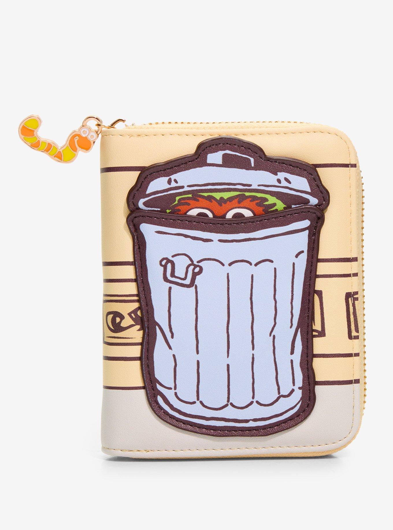 Sesame Street Oscar the Grouch Small Zip Wallet - BoxLunch Exclusive, , hi-res