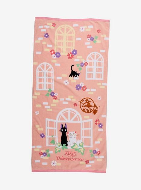 Studio Ghibli® Kiki's Delivery Service Jiji & Lily Bath Towel