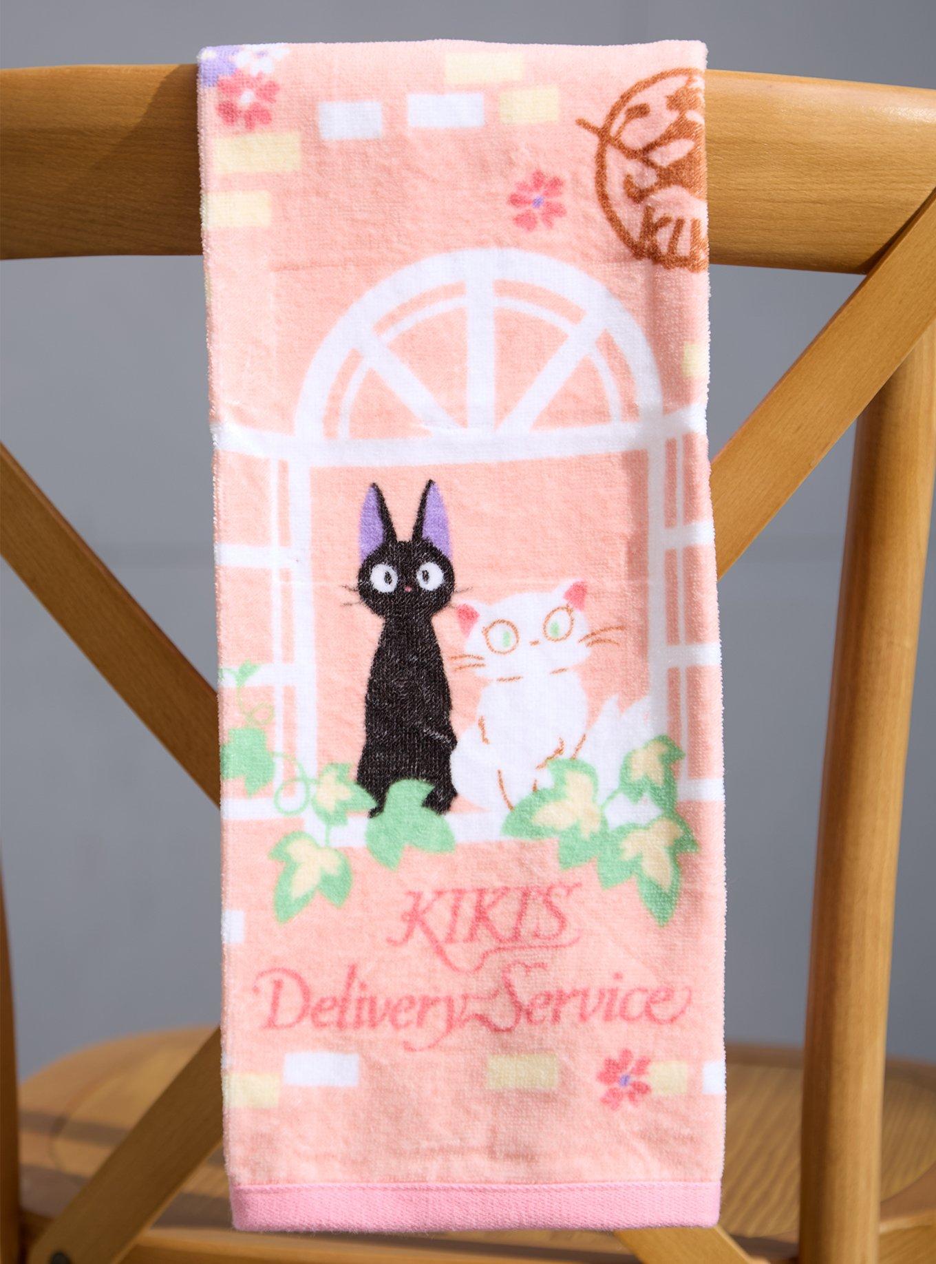 Studio Ghibli® Kiki's Delivery Service Jiji & Lily Hand Towel