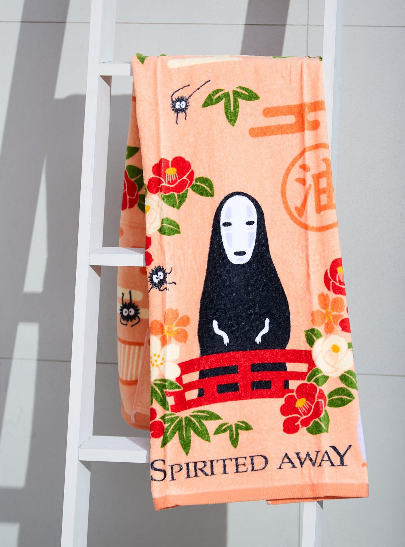 Studio Ghibli&reg; Spirited Away No-Face Floral Bath Towel, , hi-res