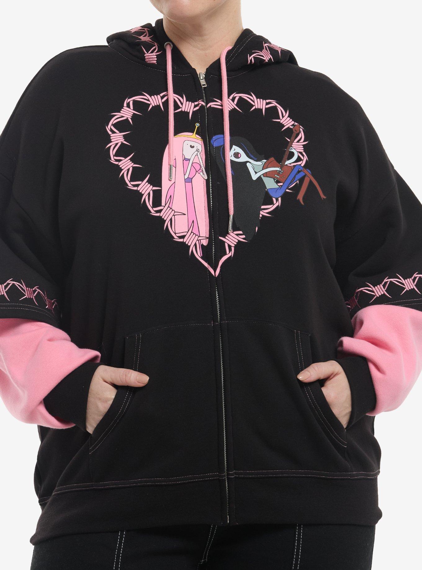 Adventure Time Princess Bubblegum & Marceline Girls Twofer Hoodie Plus Size, , hi-res