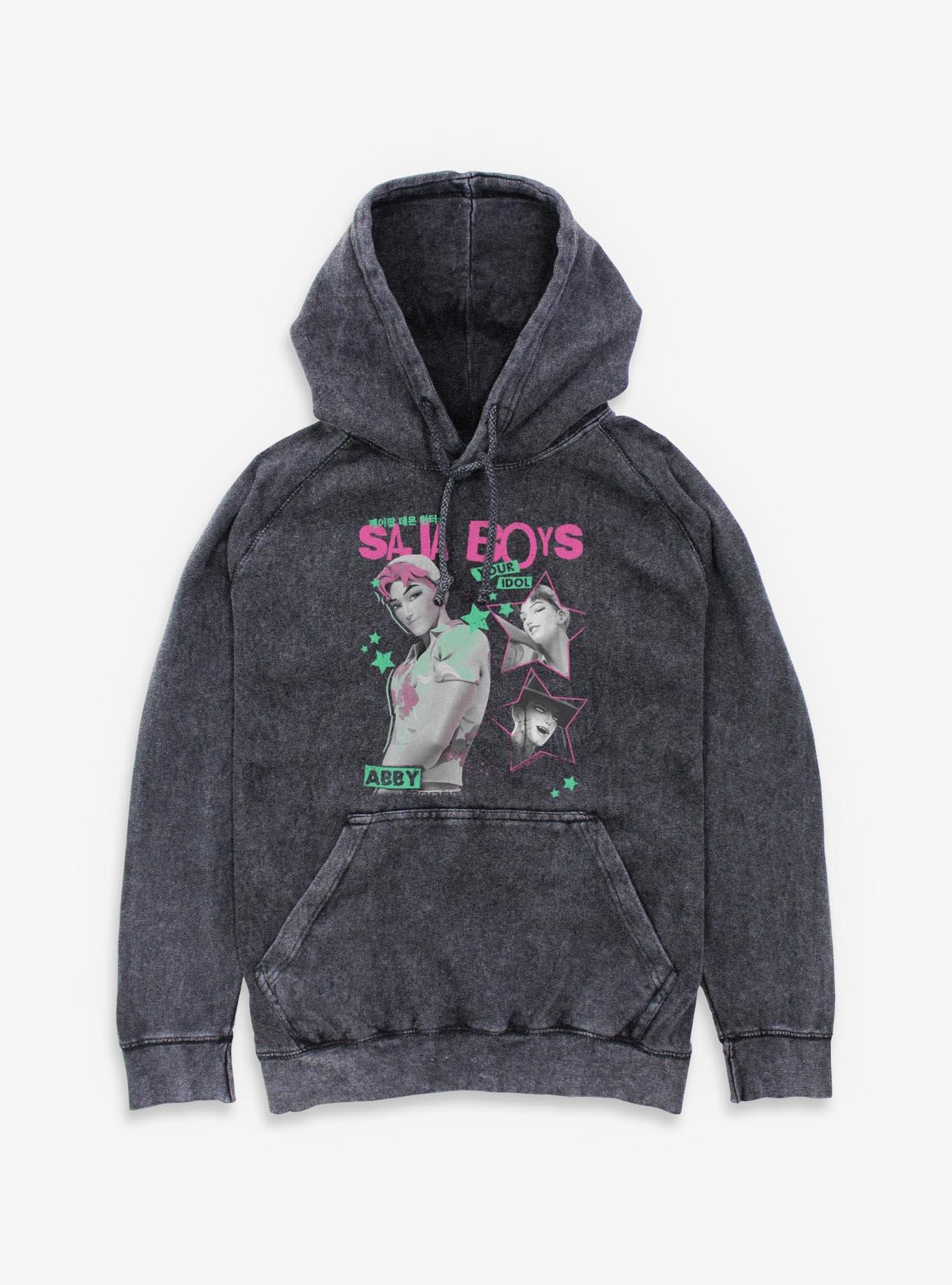 KPop Demon Hunters Abby Idol Mineral Wash Hoodie, , hi-res