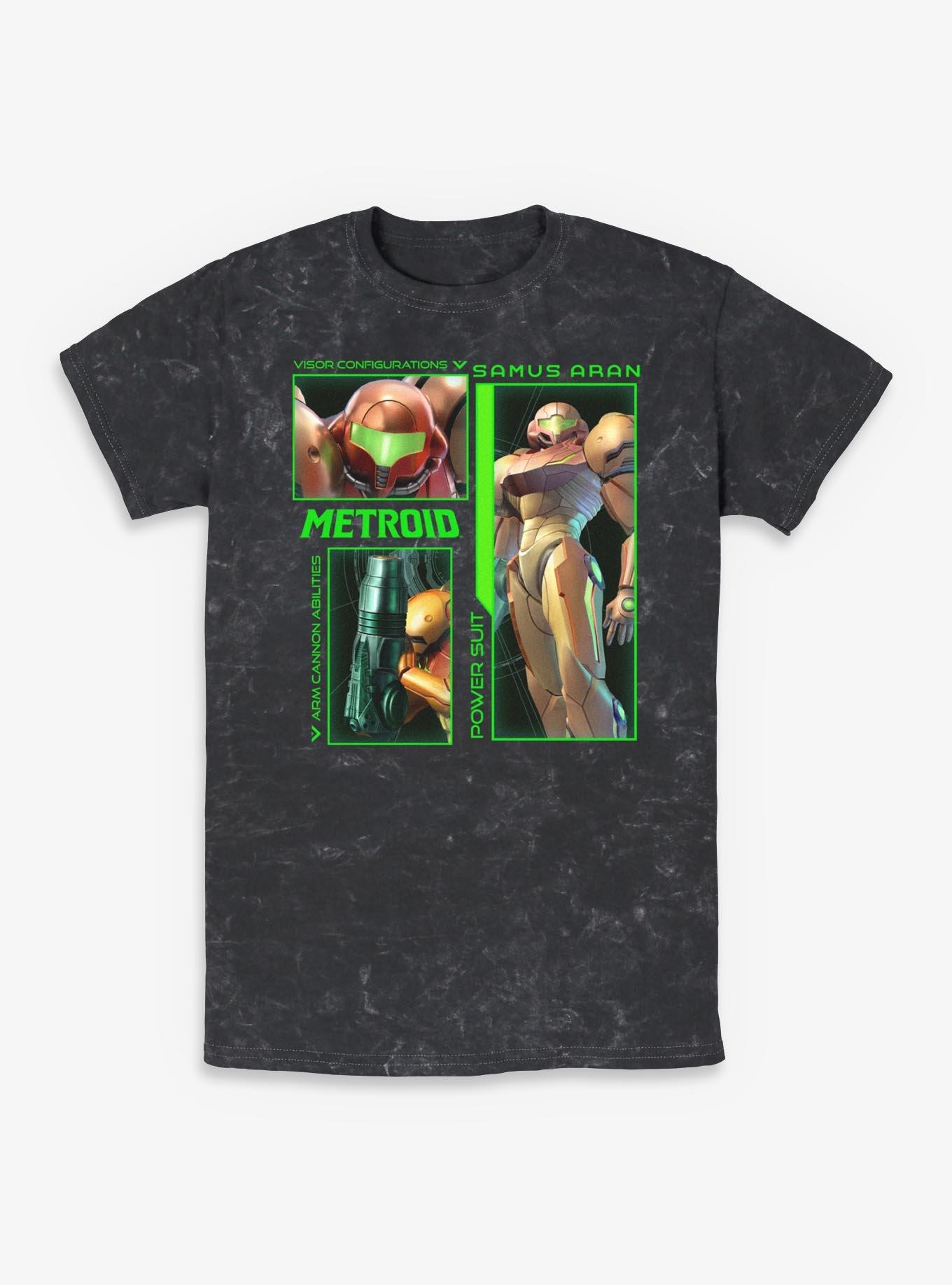 Nintendo Three Samus Mineral Wash T-Shirt, , hi-res
