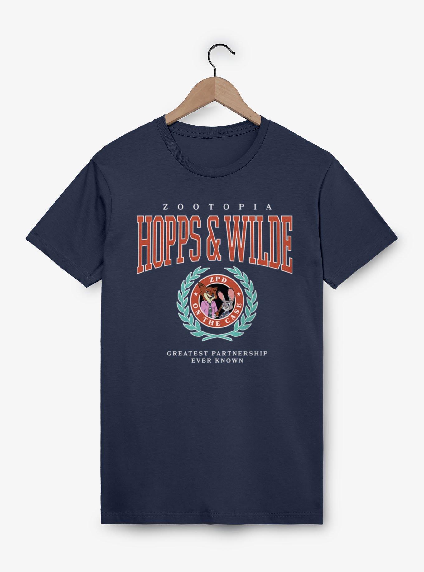 Disney Zootopia 2 Hopps Wilde Crest T-Shirt Hot Topic Exclusive, , hi-res