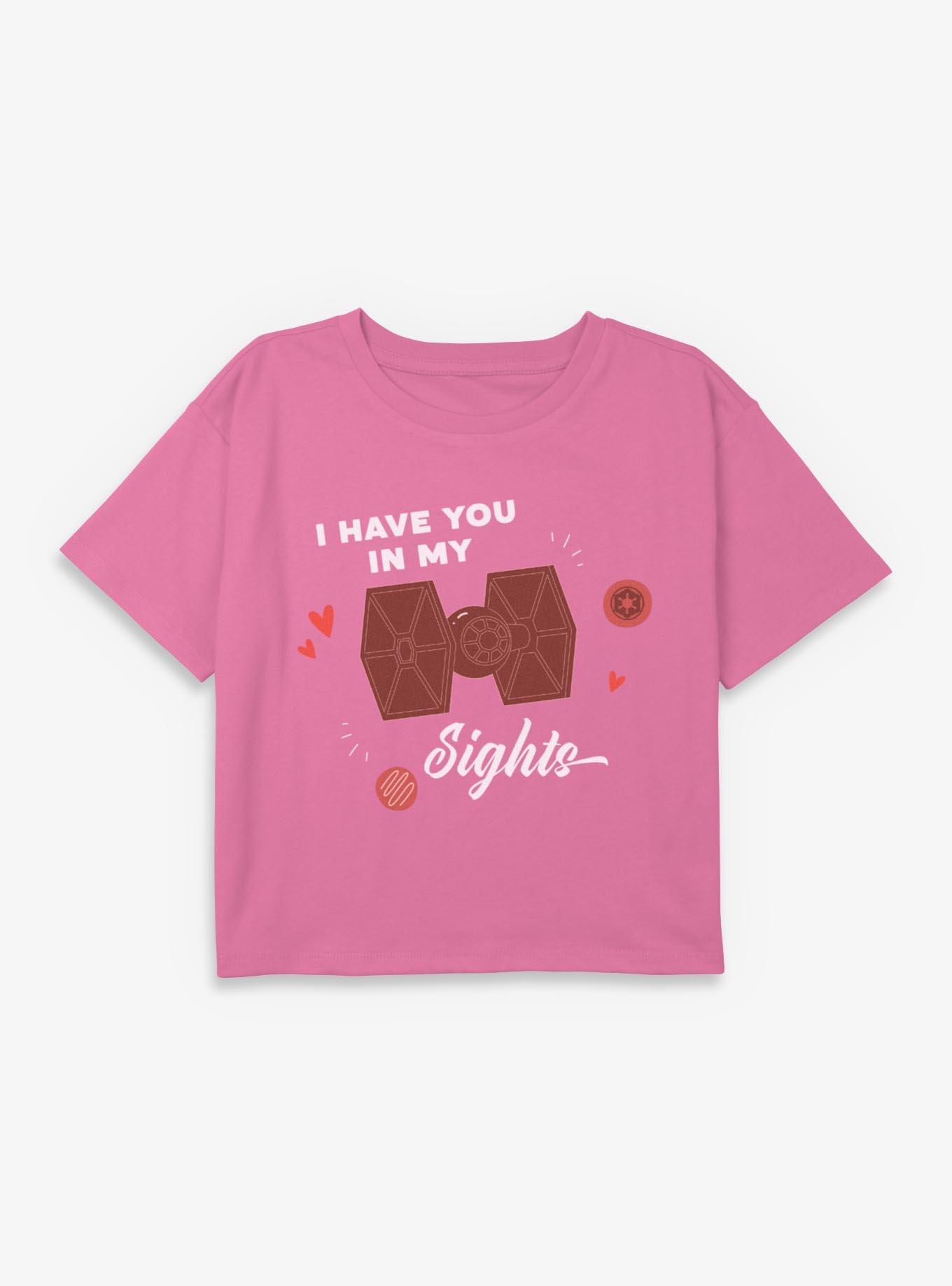 Star Wars I Have You In My Sights Youth Girls Boxy Crop T-Shirt, , hi-res