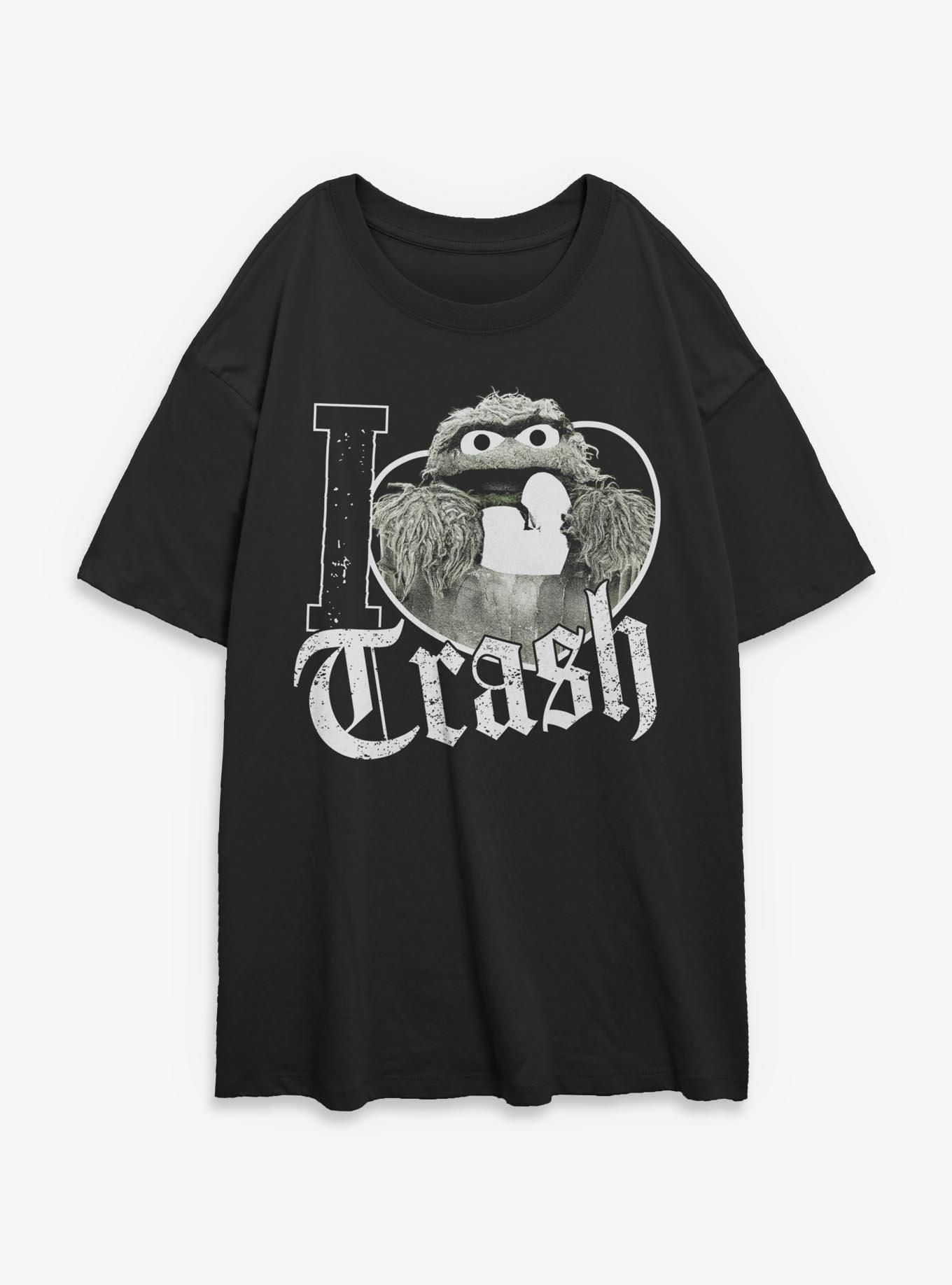 Sesame Street Love Trash Womens Oversized T-Shirt, , hi-res