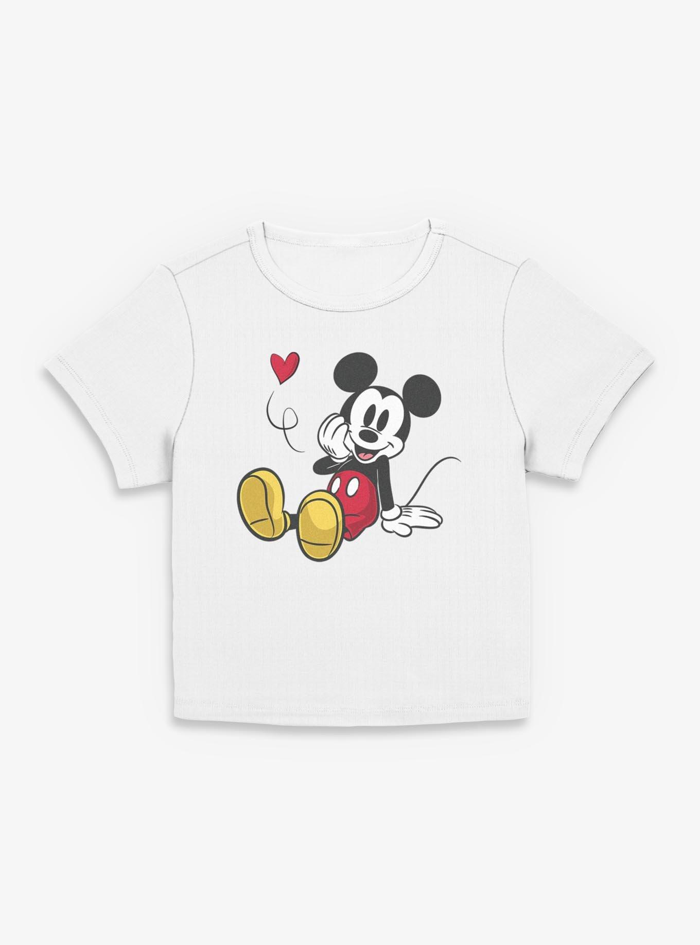 Disney Mickey Mouse Flying Heart Womens Baby T-Shirt, , hi-res