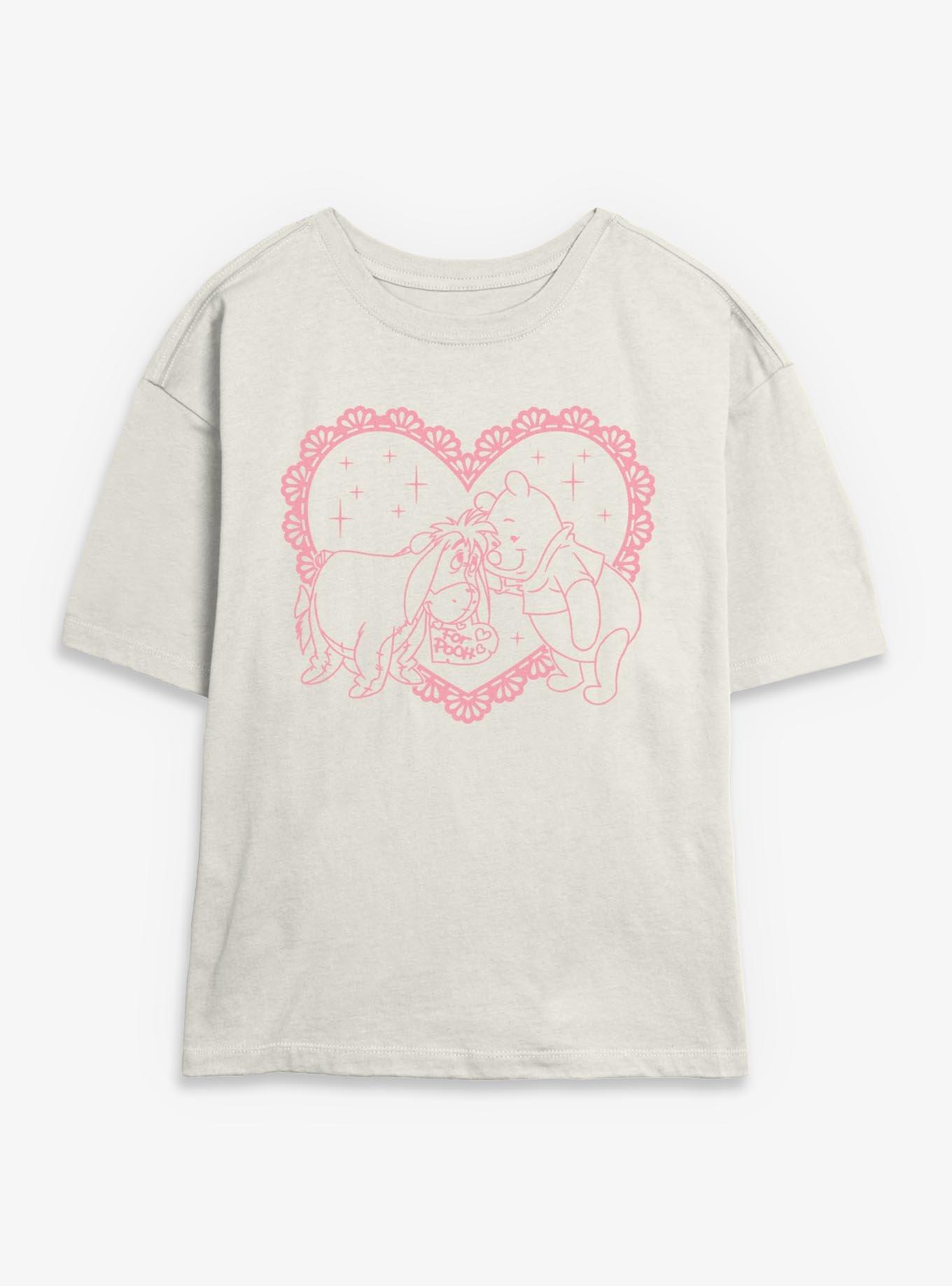 Disney Winnie The Pooh & Eeyore Heart For Pooh Womens Skimmer T-Shirt, , hi-res