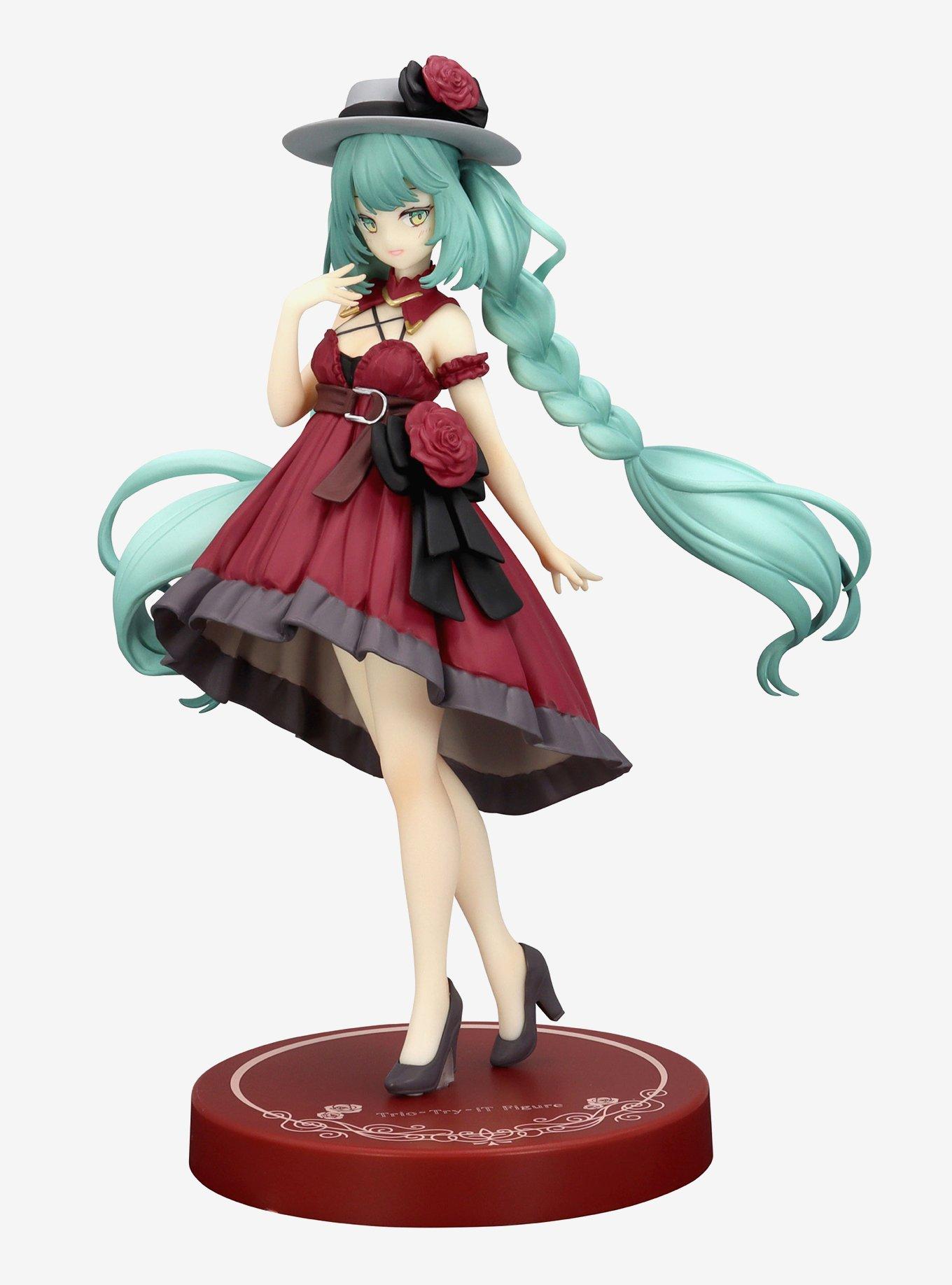 Vocaloid Trio-Try-iT Hatsune Miku (Outing Dress Red Color Ver.) Figure, , hi-res