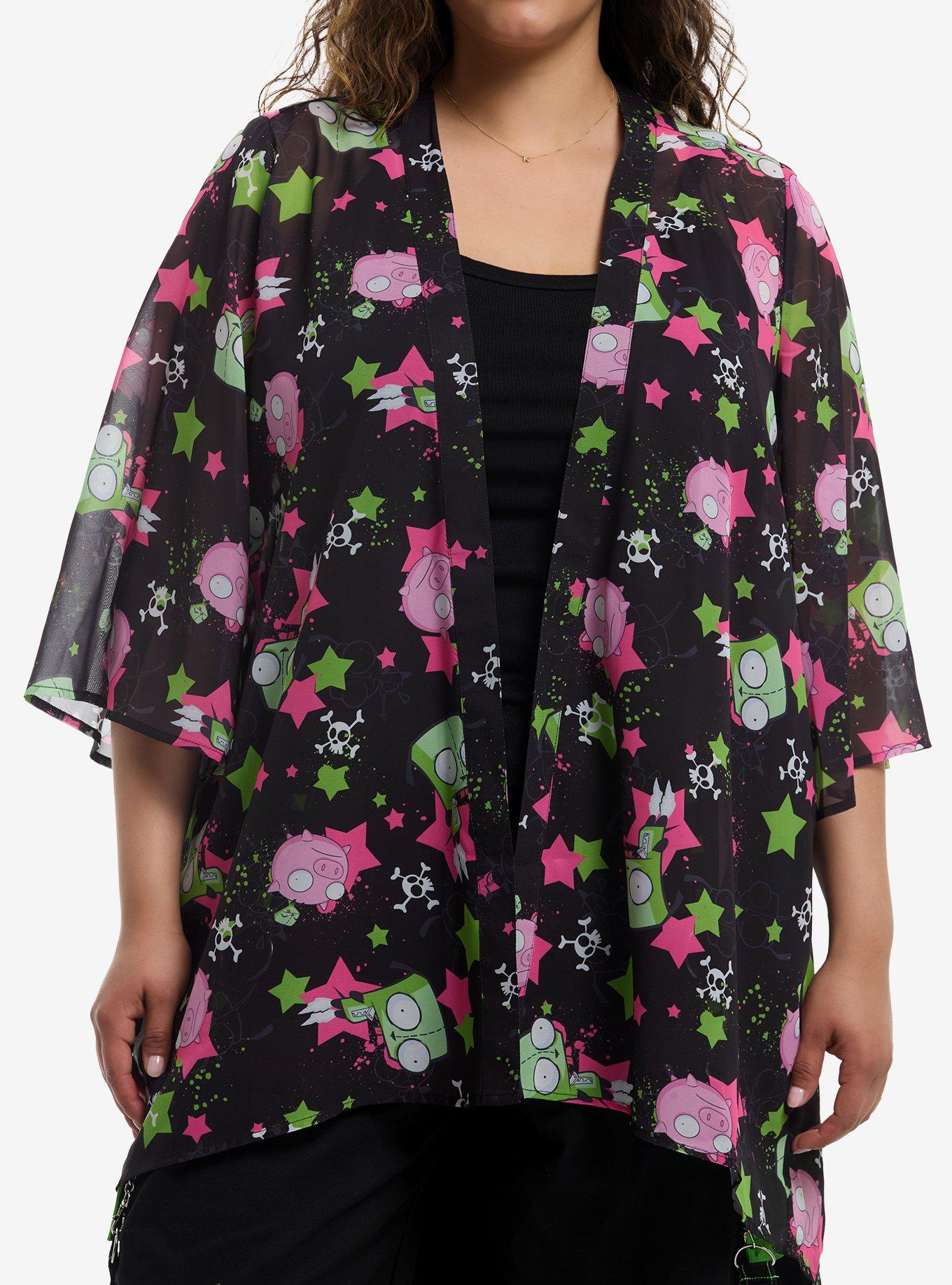 Invader Zim GIR Stars Girls Duster Plus Size, , hi-res
