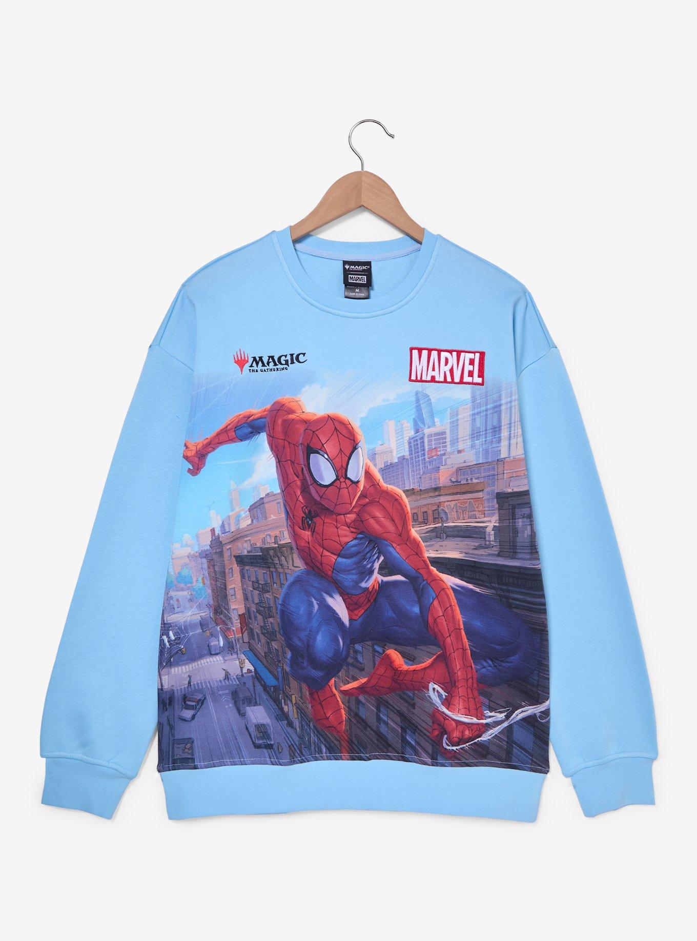 Magic: The Gathering x Marvel Spider-Man Crewneck - BoxLunch Exclusive, , hi-res