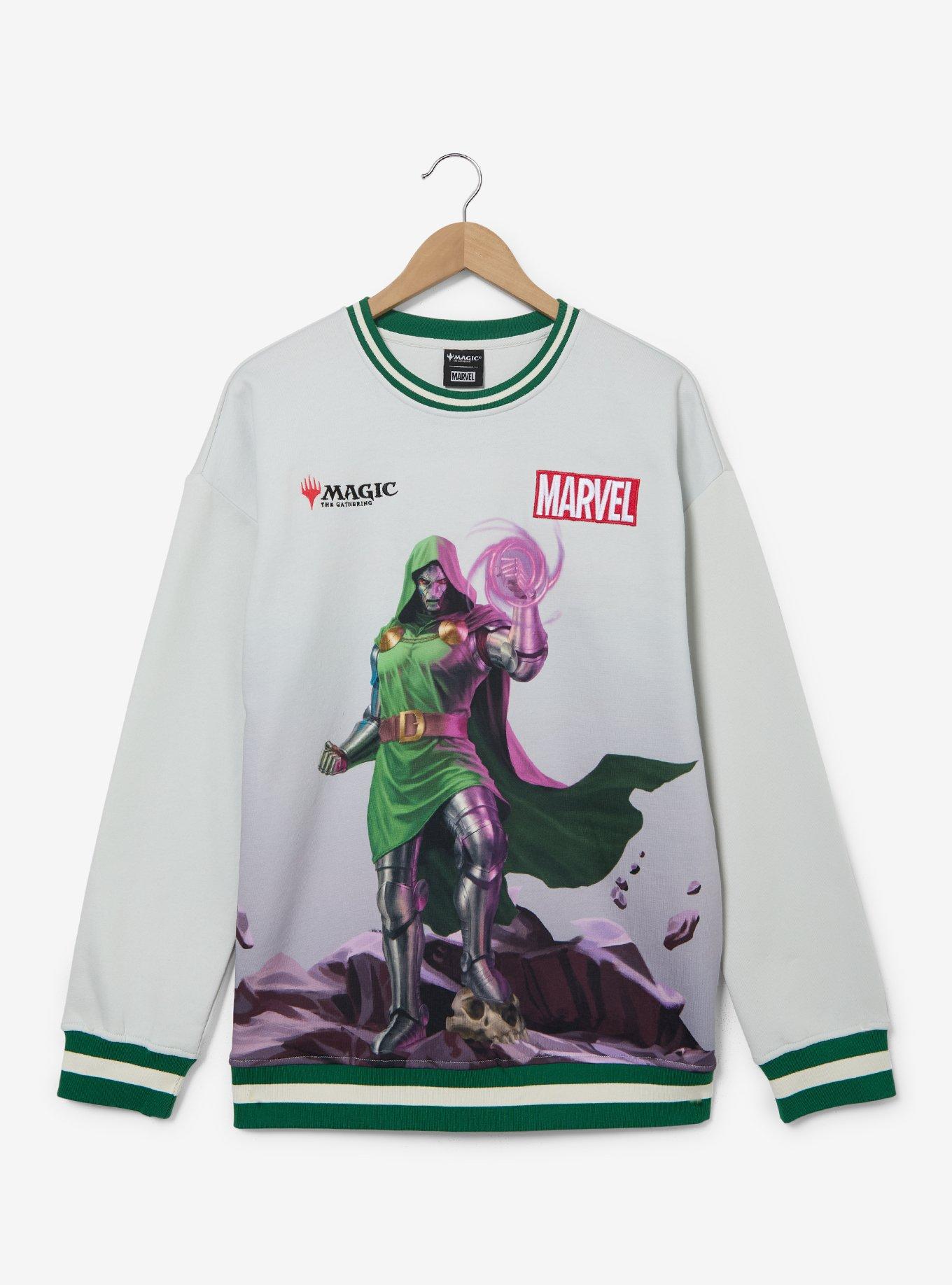 Magic: The Gathering x Marvel Dr. Doom Crewneck - BoxLunch Exclusive, , hi-res