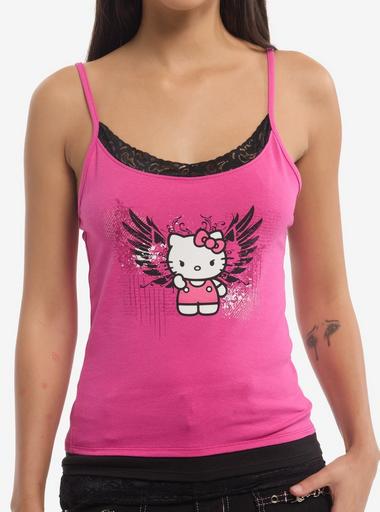 Hello Kitty Angel Wings Lace Girls Cami | Hot Topic