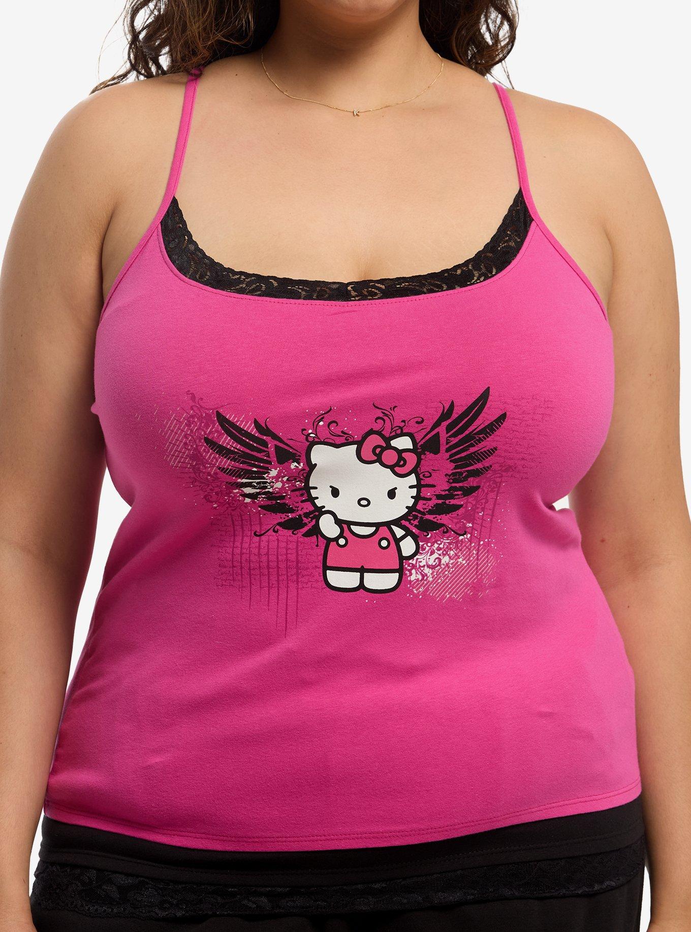 Hello Kitty Angel Wings Lace Girls Cami Plus Size, , hi-res
